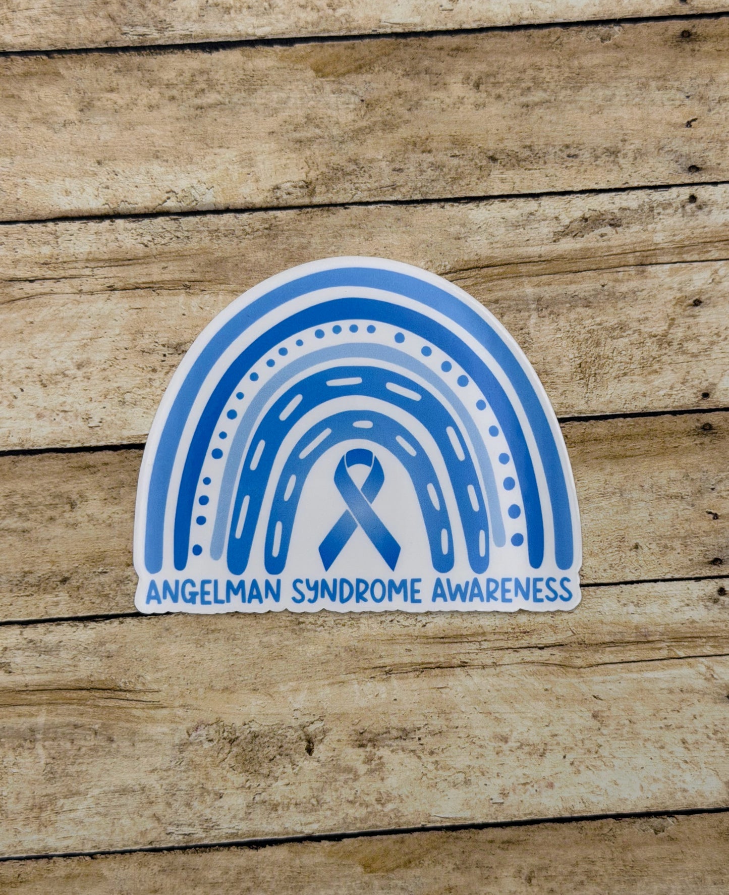Angelman Syndrome Awareness Rainbow Sticker or Magnet