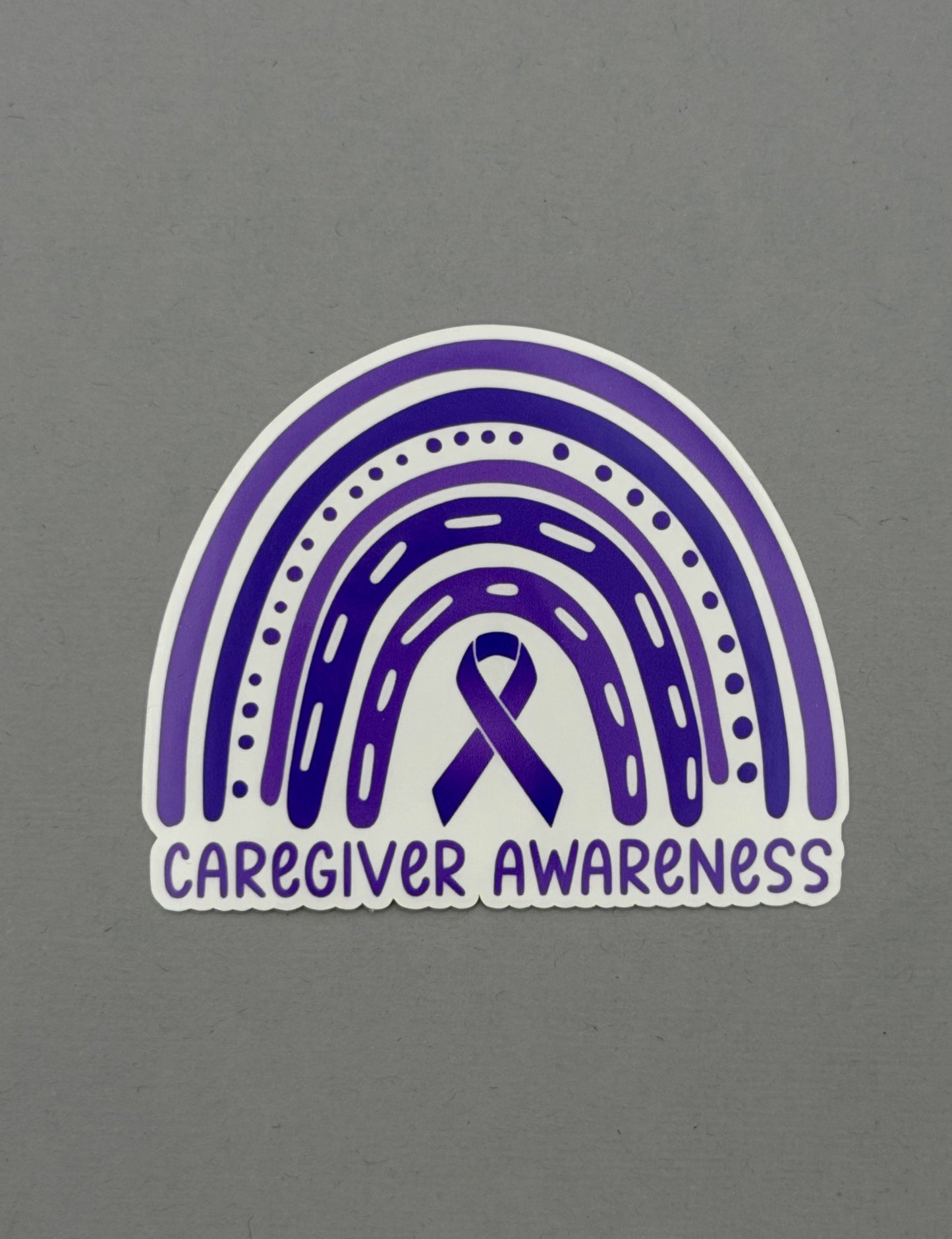 Caregiver Awareness Rainbow Sticker