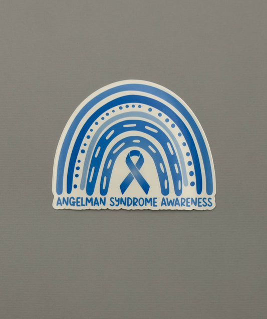 Angelman Syndrome Awareness Rainbow Sticker or Magnet