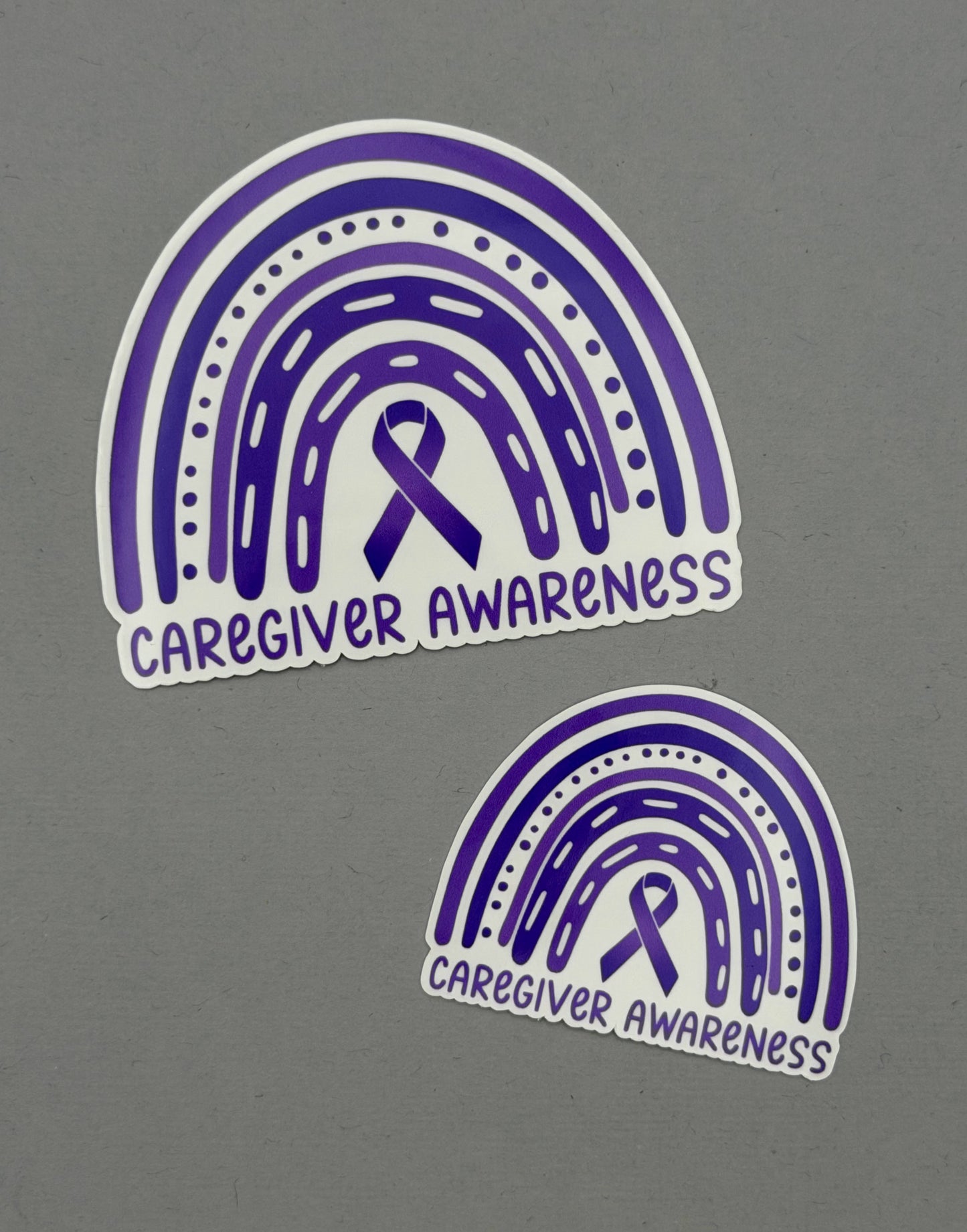 Caregiver Awareness Rainbow Sticker