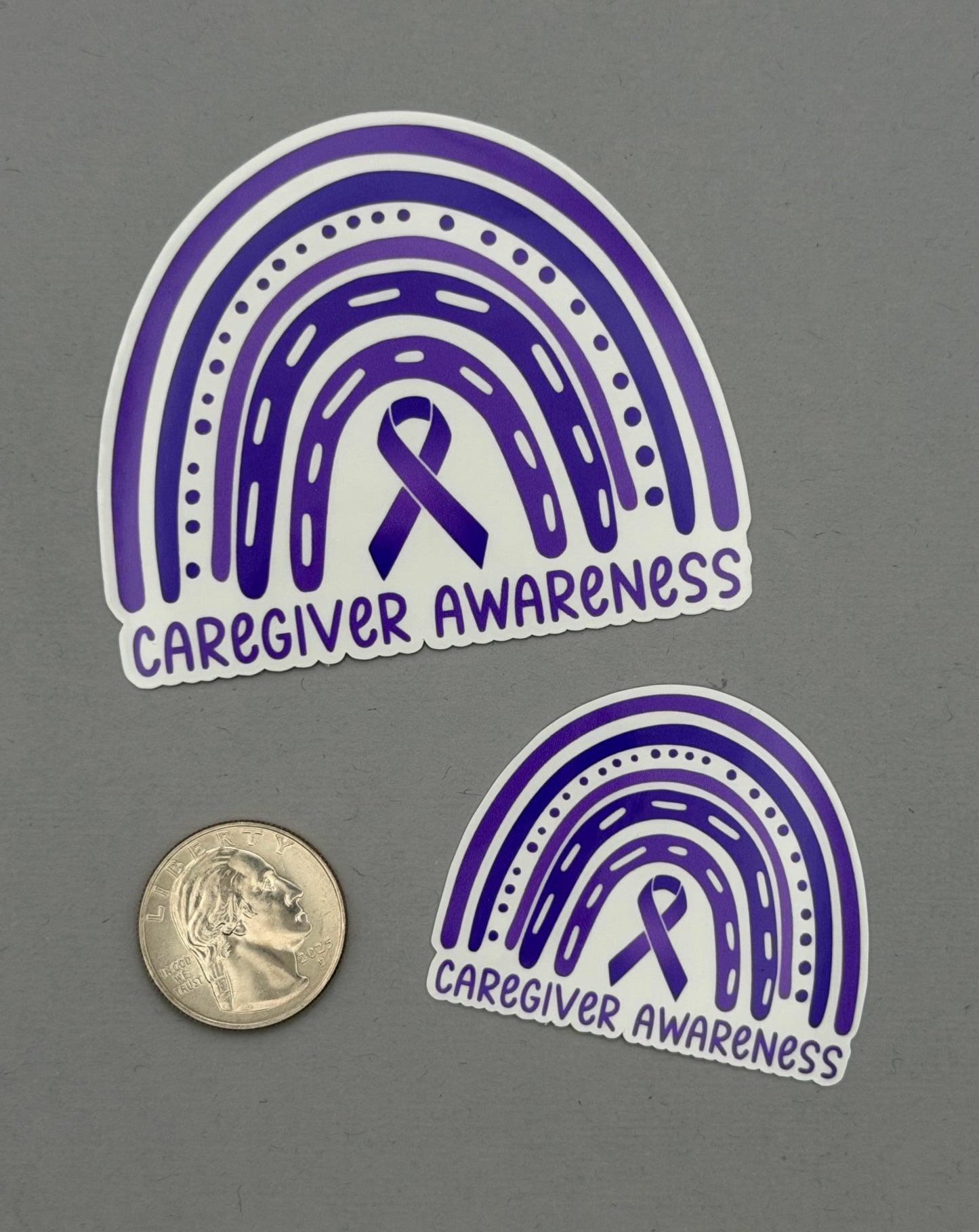 Caregiver Awareness Rainbow Sticker