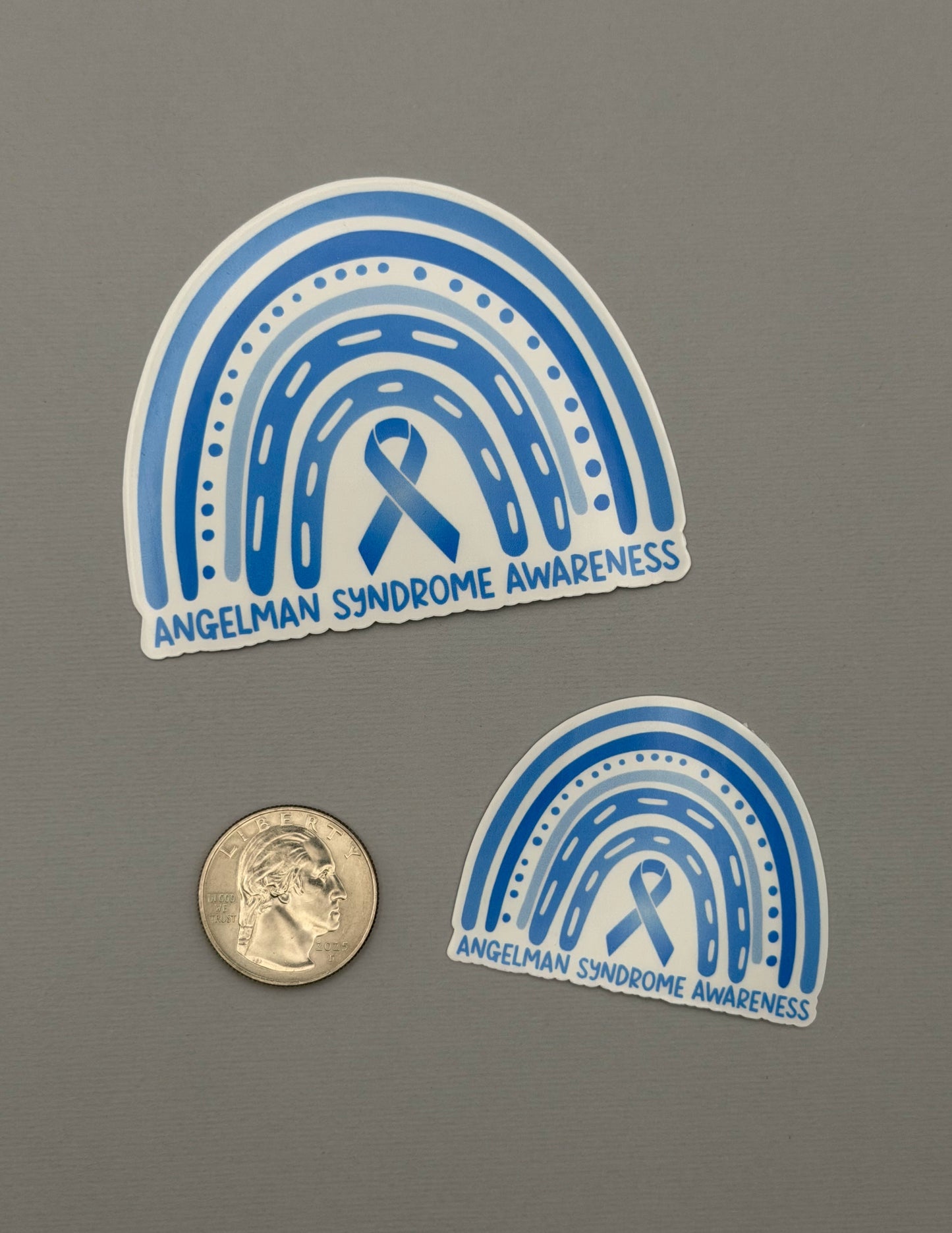 Angelman Syndrome Awareness Rainbow Sticker or Magnet