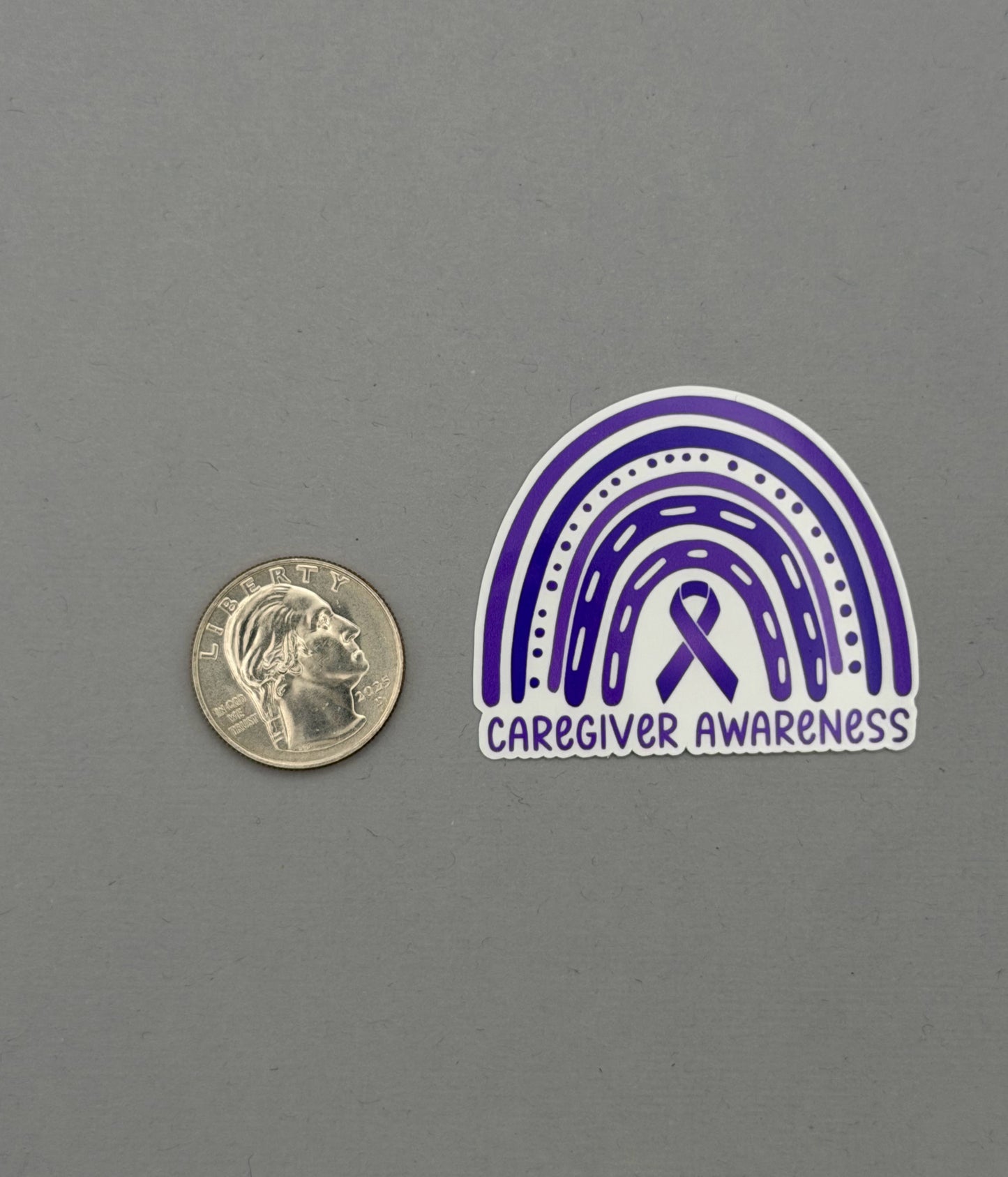 Caregiver Awareness Rainbow Sticker