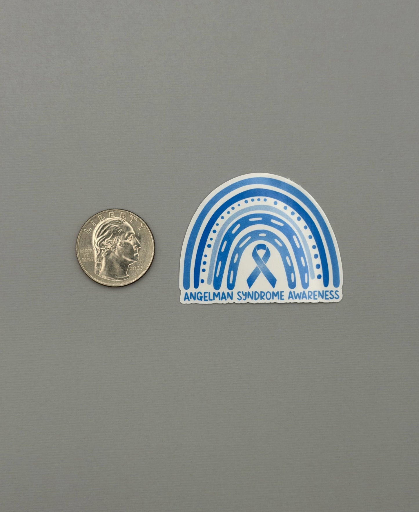 Angelman Syndrome Awareness Rainbow Sticker or Magnet