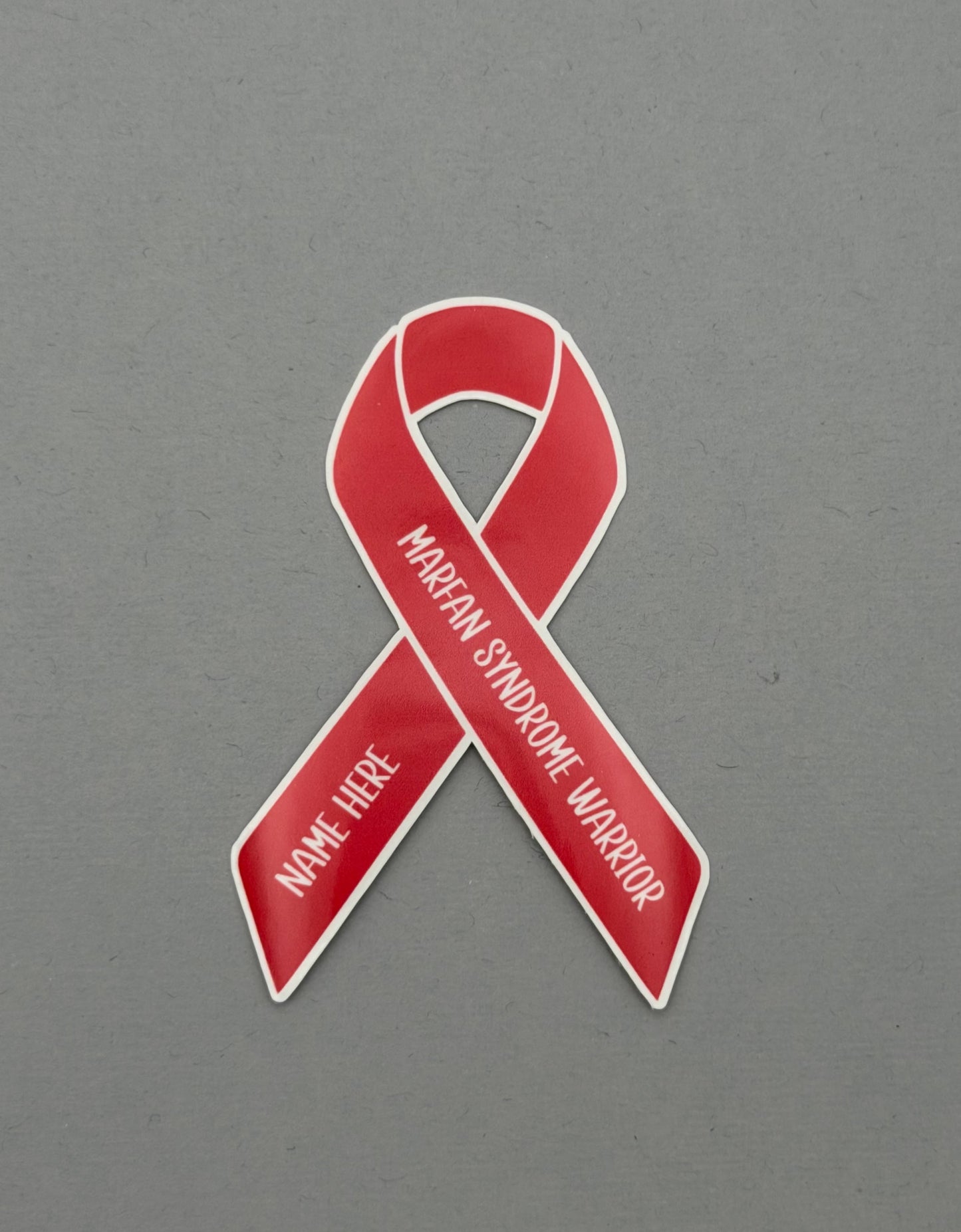 Marfan Syndrome Warrior Custom Ribbon Sticker
