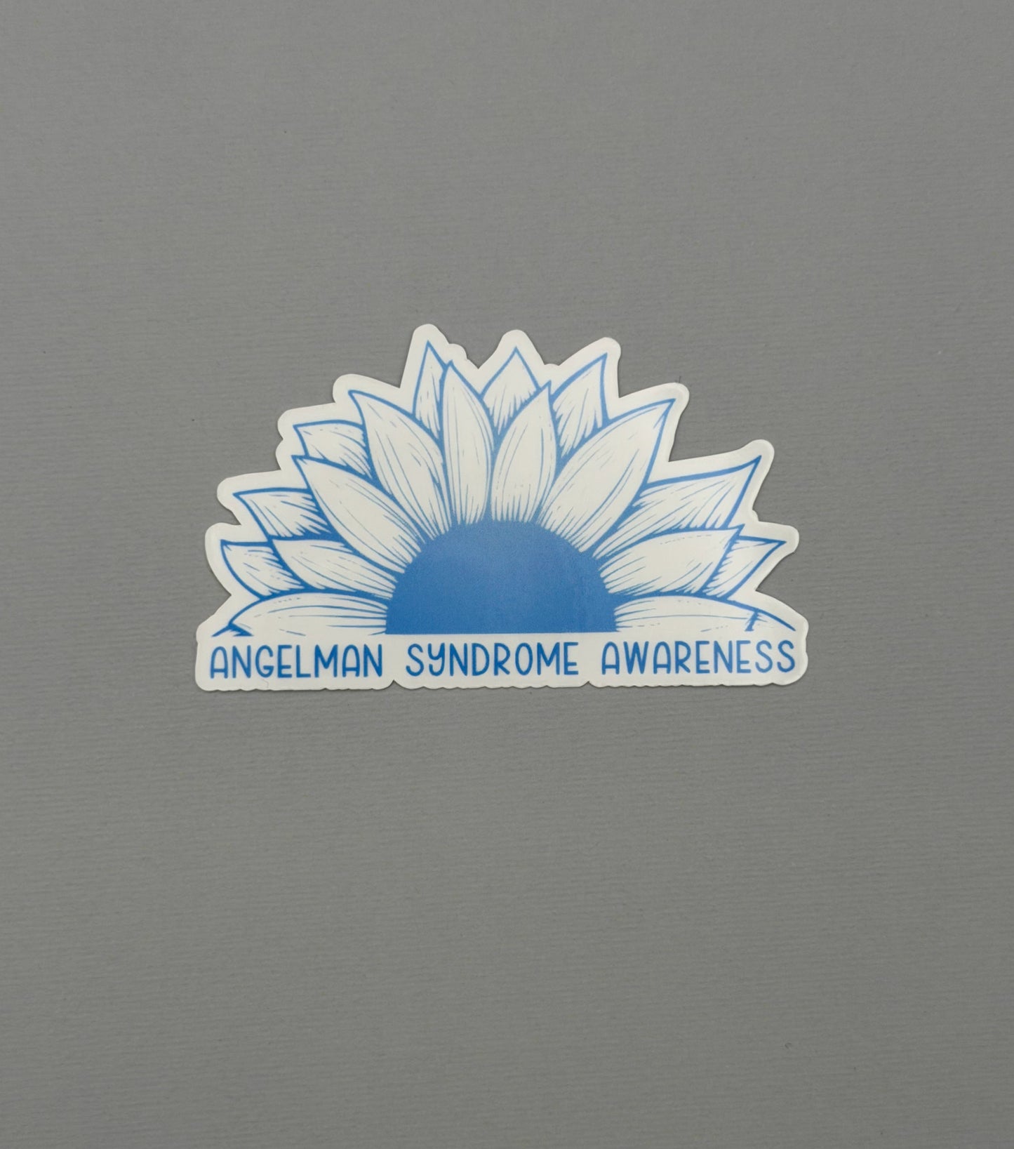 Angelman Syndrome Awareness Sunflower Sticker or Magnet