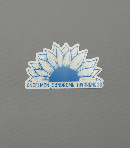 Angelman Syndrome Awareness Sunflower Sticker or Magnet