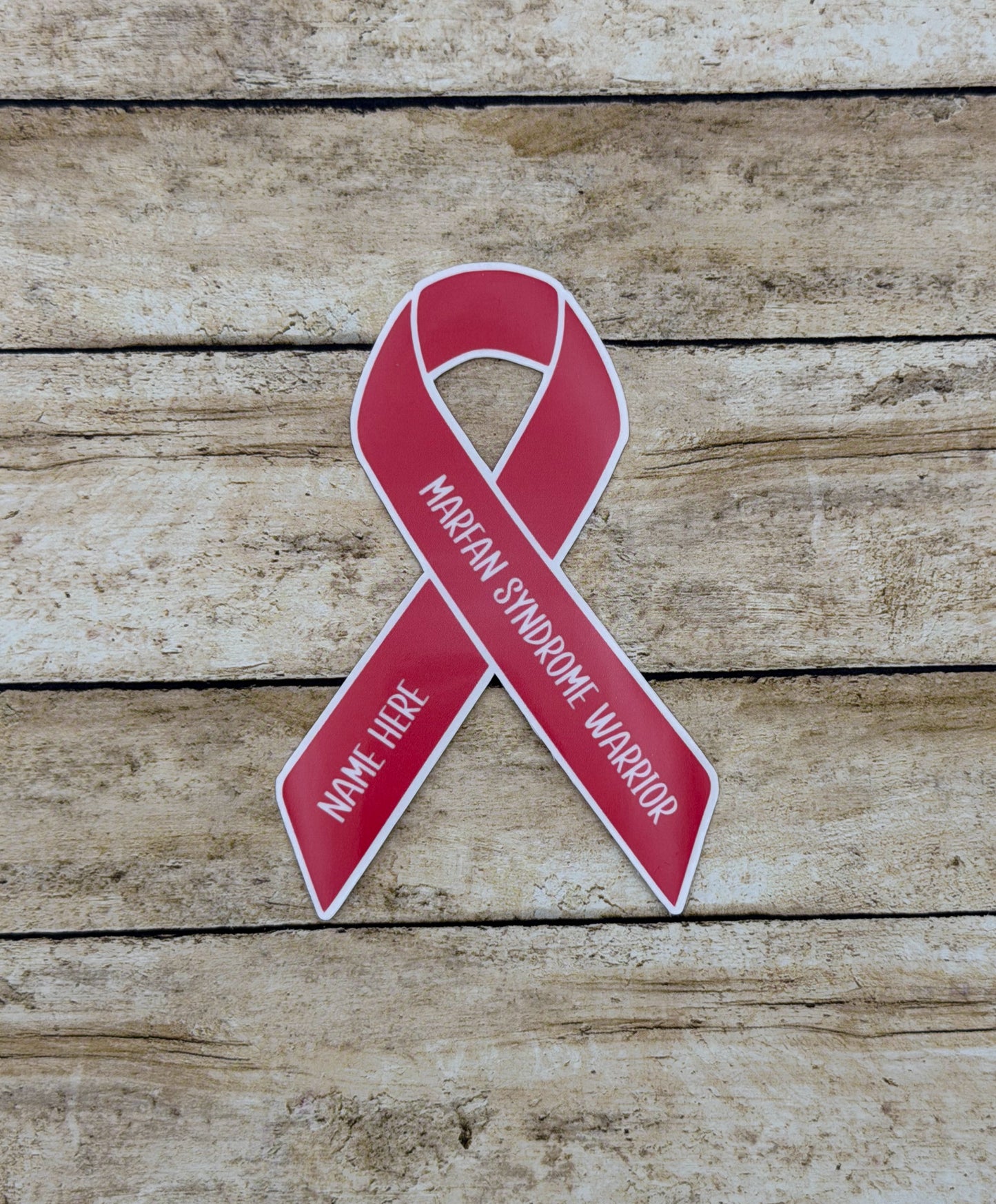 Marfan Syndrome Warrior Custom Ribbon Sticker
