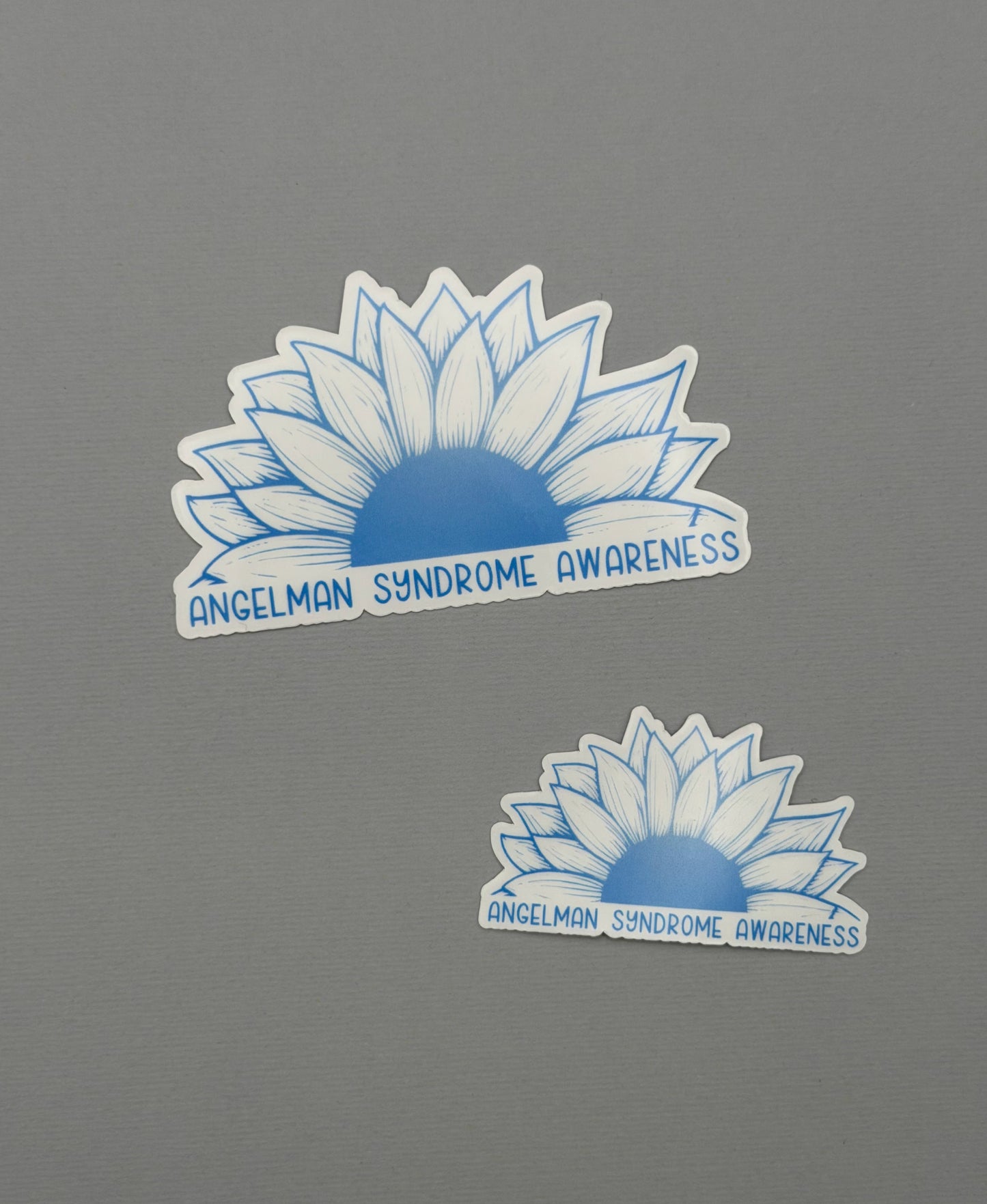 Angelman Syndrome Awareness Sunflower Sticker or Magnet
