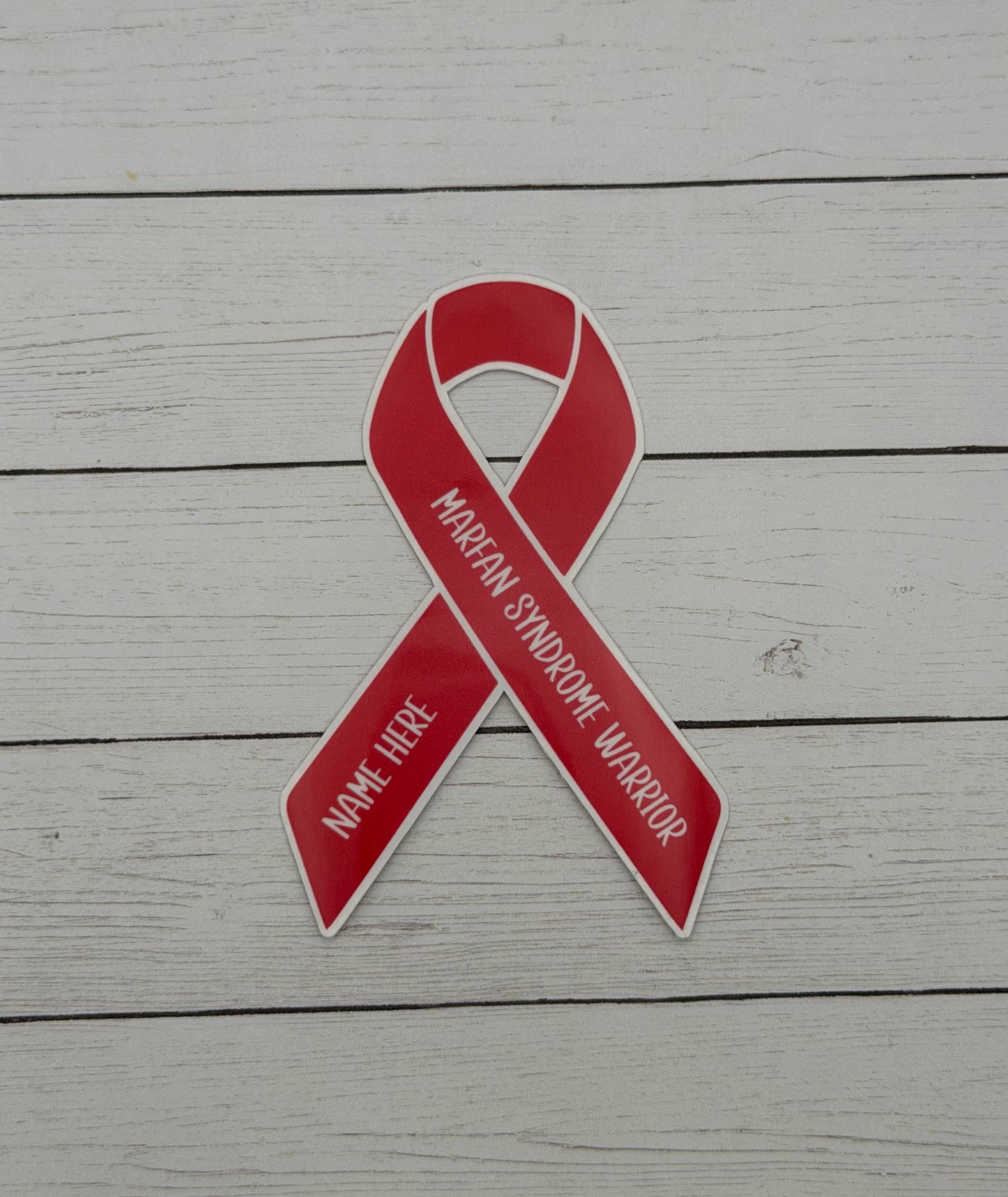 Marfan Syndrome Warrior Custom Ribbon Sticker