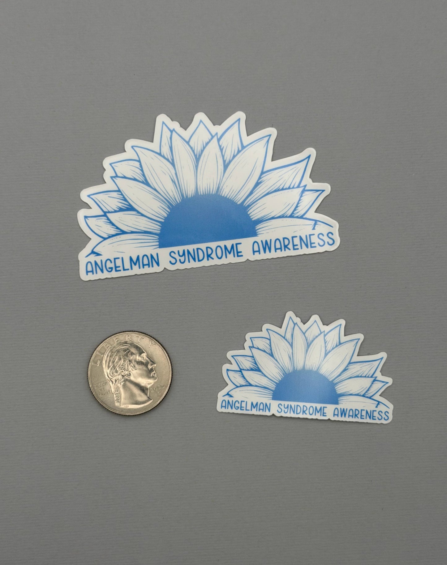 Angelman Syndrome Awareness Sunflower Sticker or Magnet