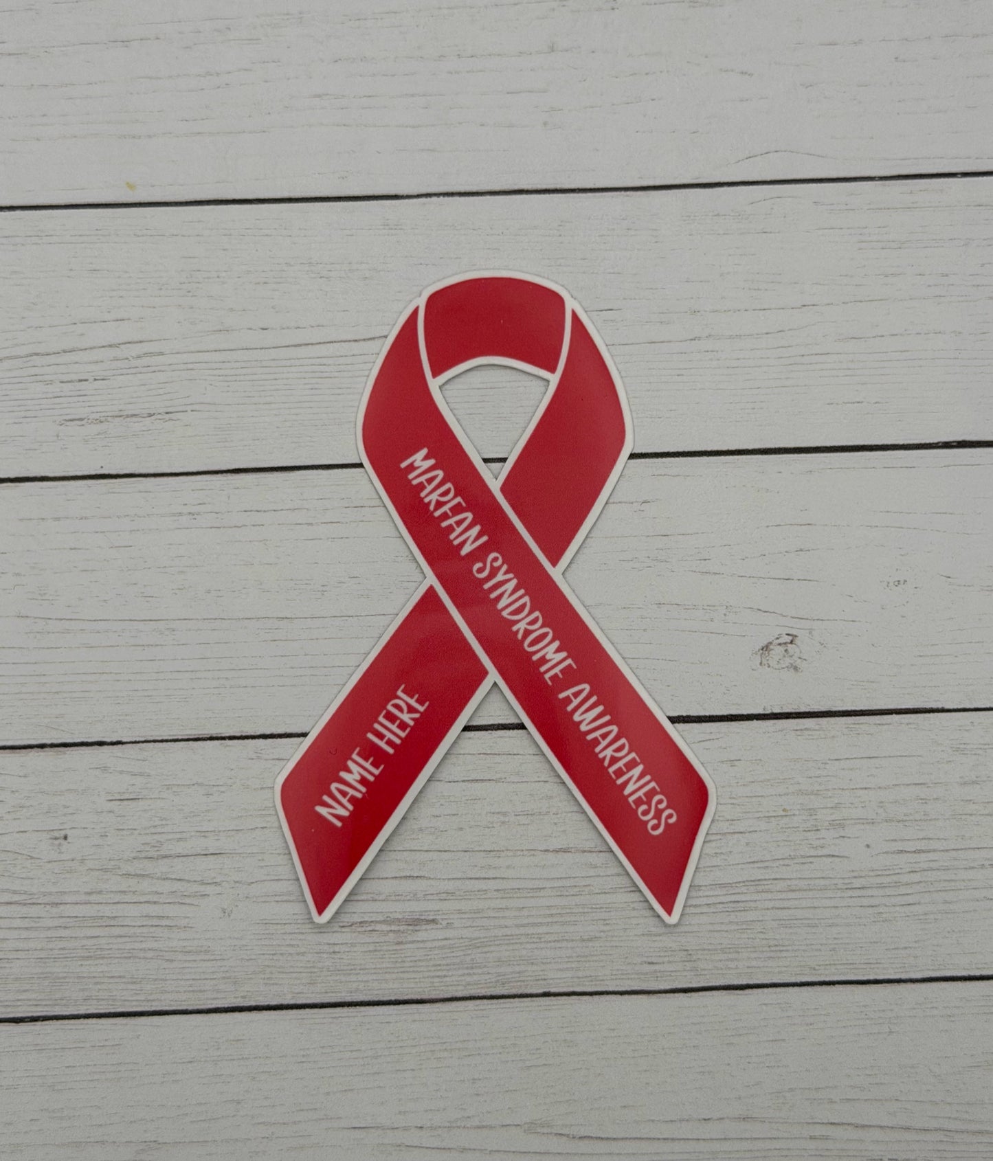 Marfan Syndrome Awareness Custom Ribbon Sticker