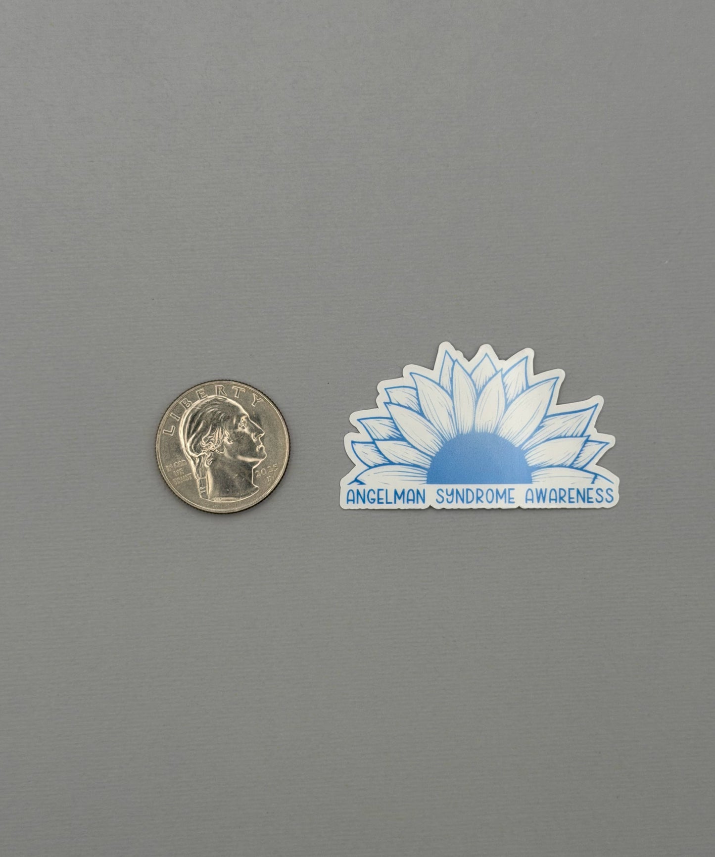 Angelman Syndrome Awareness Sunflower Sticker or Magnet
