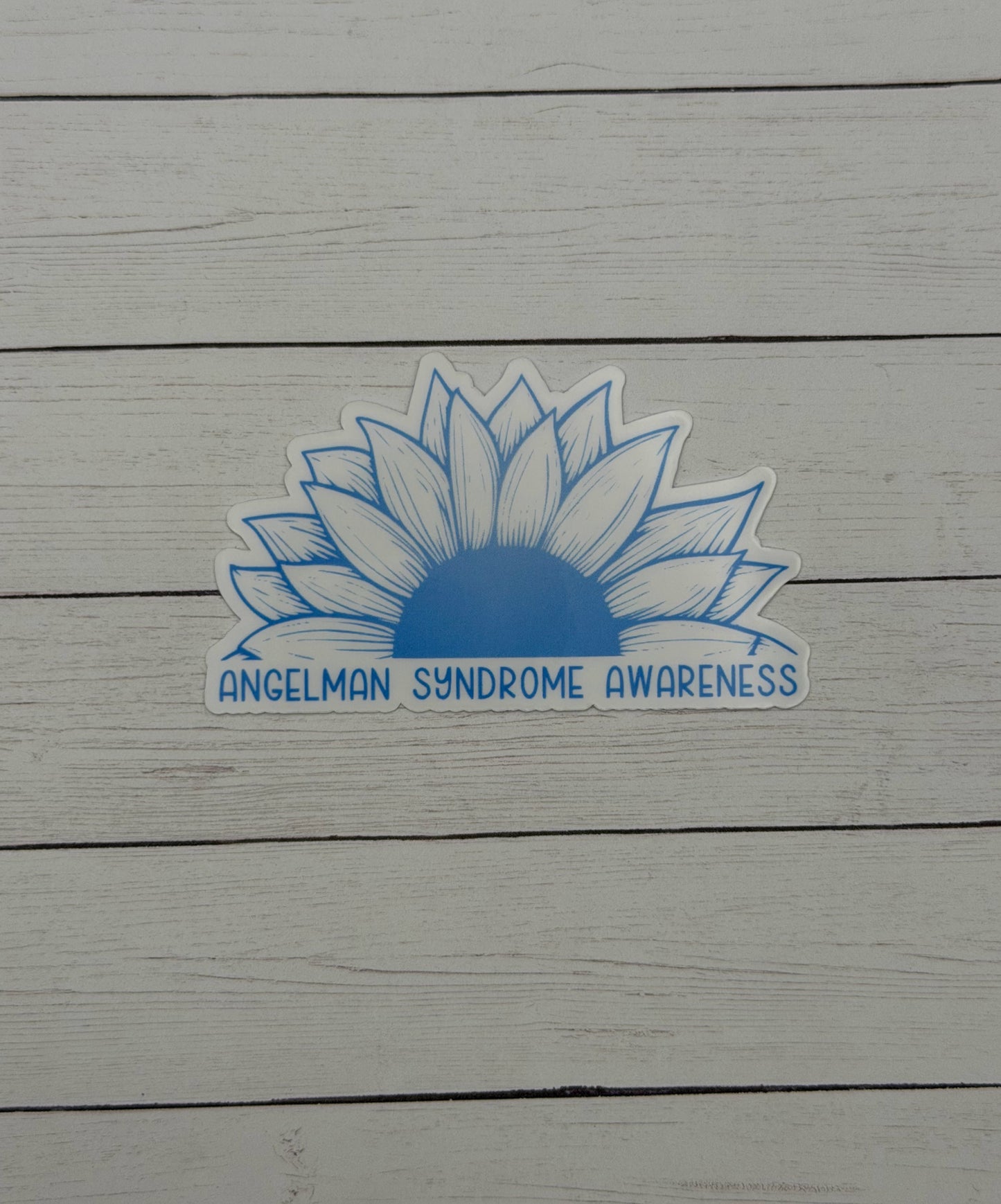 Angelman Syndrome Awareness Sunflower Sticker or Magnet