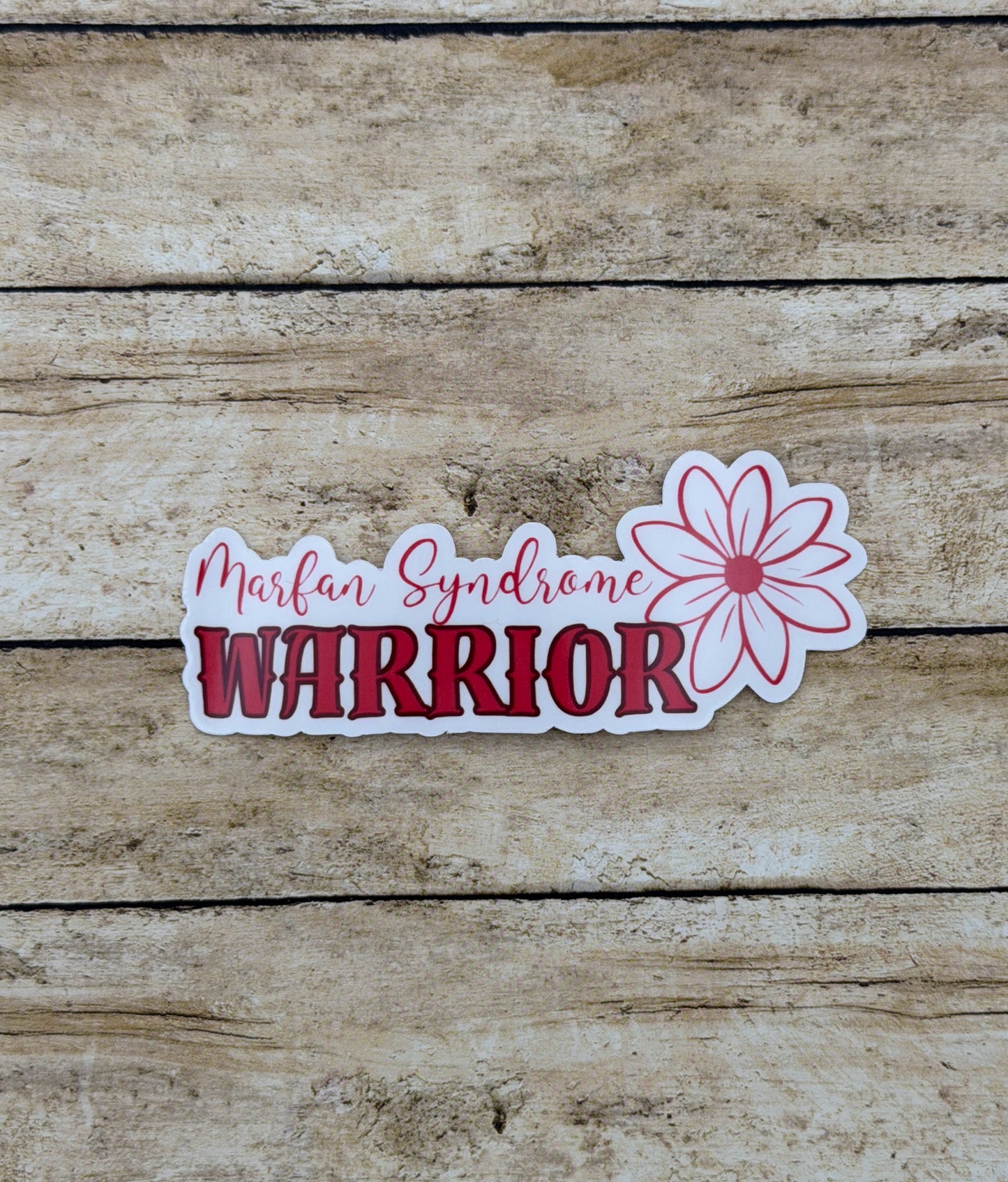 Marfan Syndrome Warrior Flower Sticker