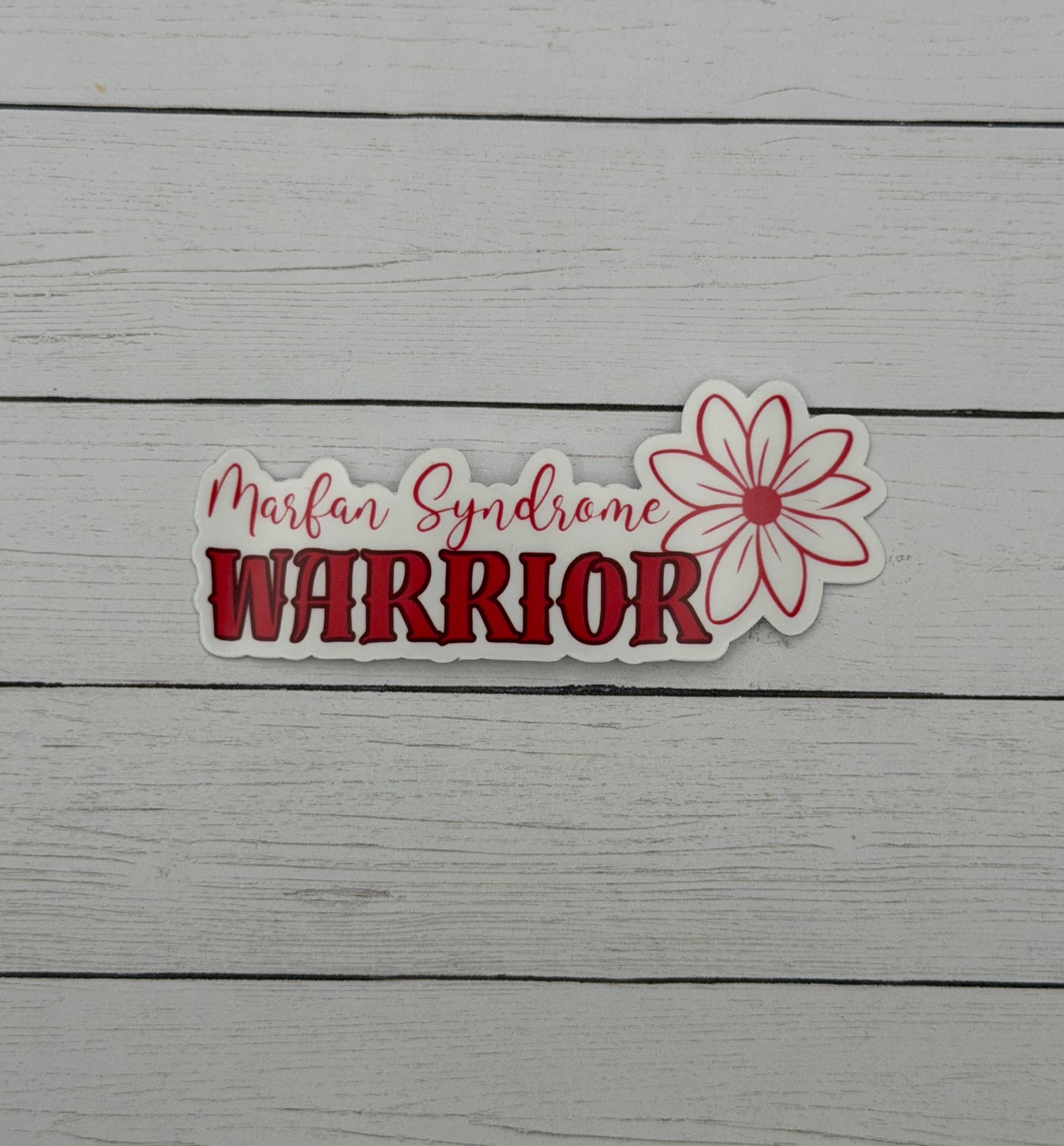 Marfan Syndrome Warrior Flower Sticker