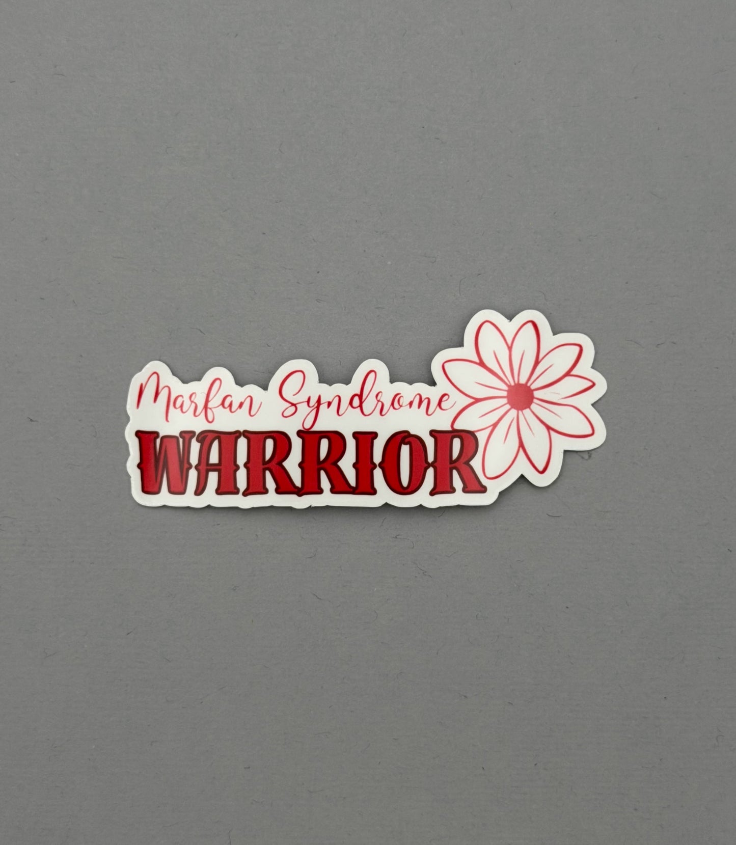 Marfan Syndrome Warrior Flower Sticker