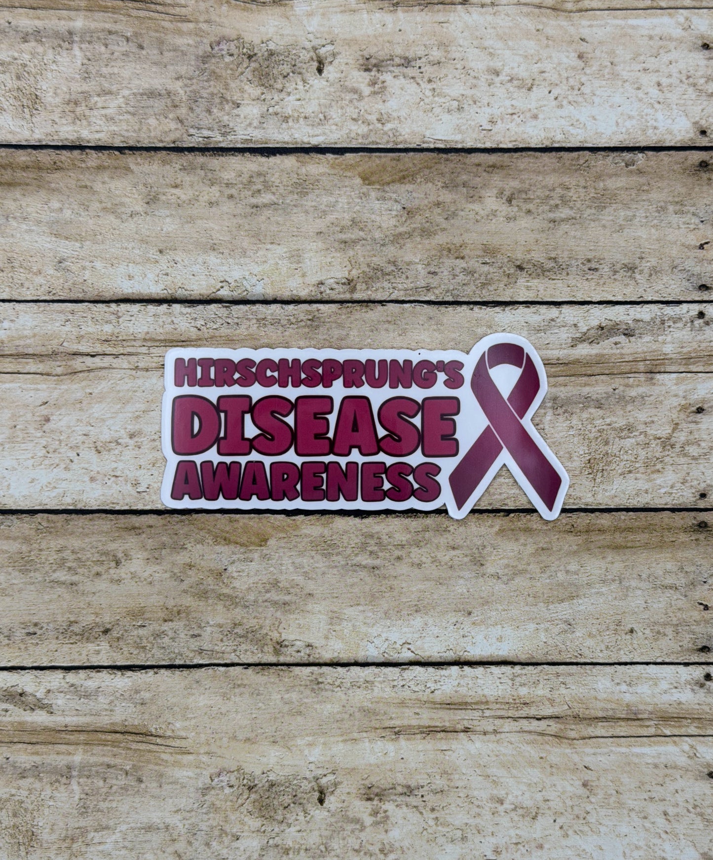 Hirschsprung's Disease Awareness with Ribbon Sticker or Magnet