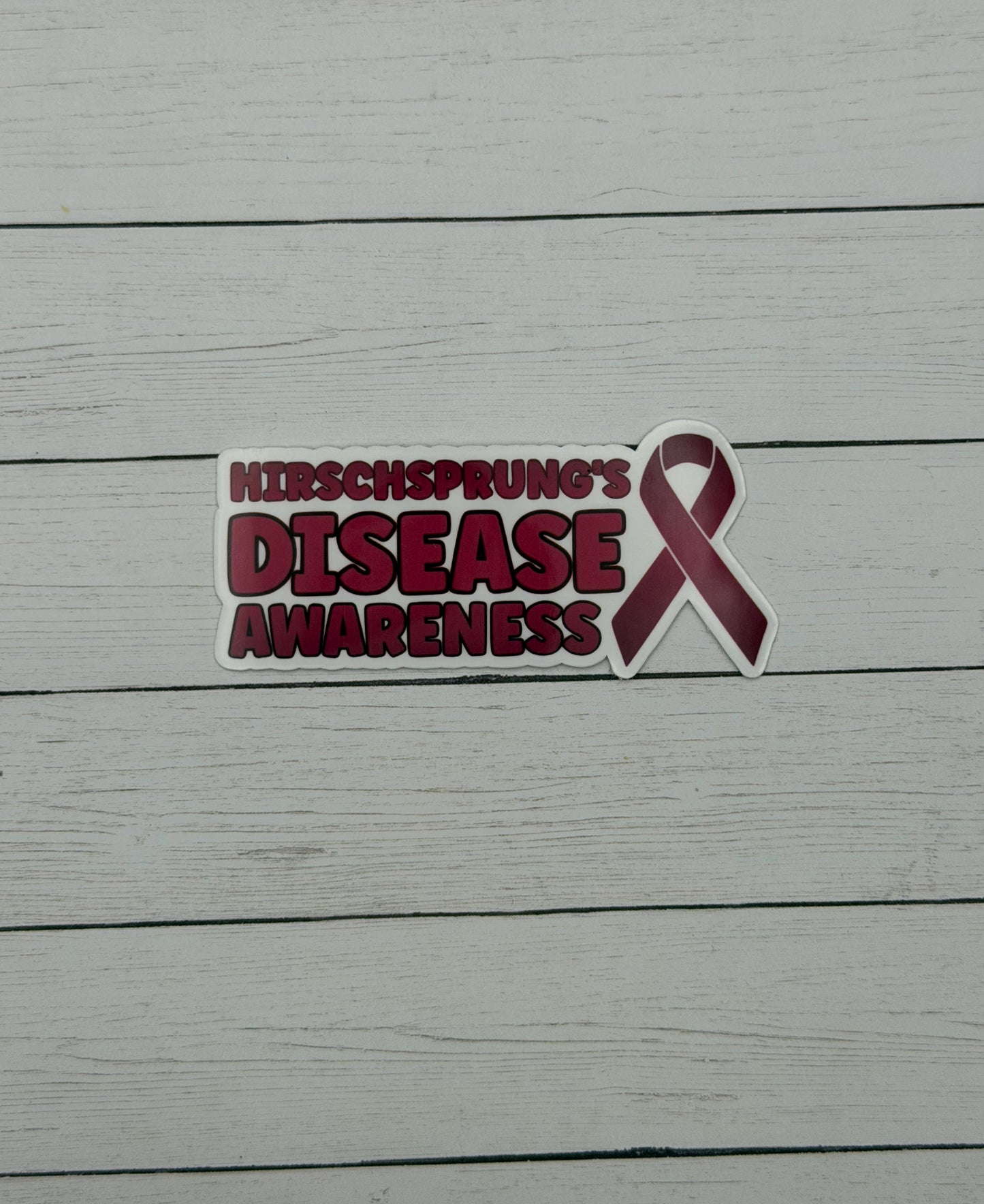 Hirschsprung's Disease Awareness with Ribbon Sticker or Magnet