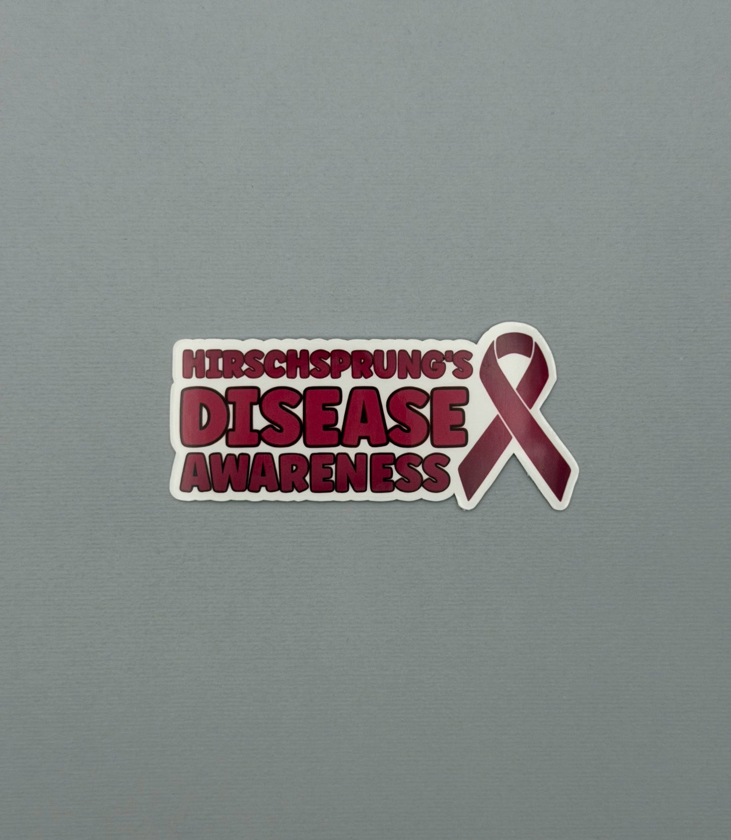 Hirschsprung's Disease Awareness with Ribbon Sticker or Magnet