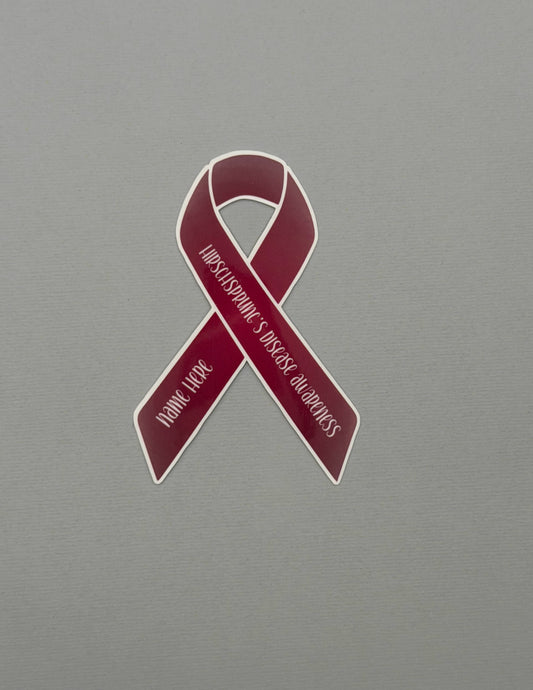 Hirschsprung's Disease Awareness Custom Ribbon Sticker or Magnet