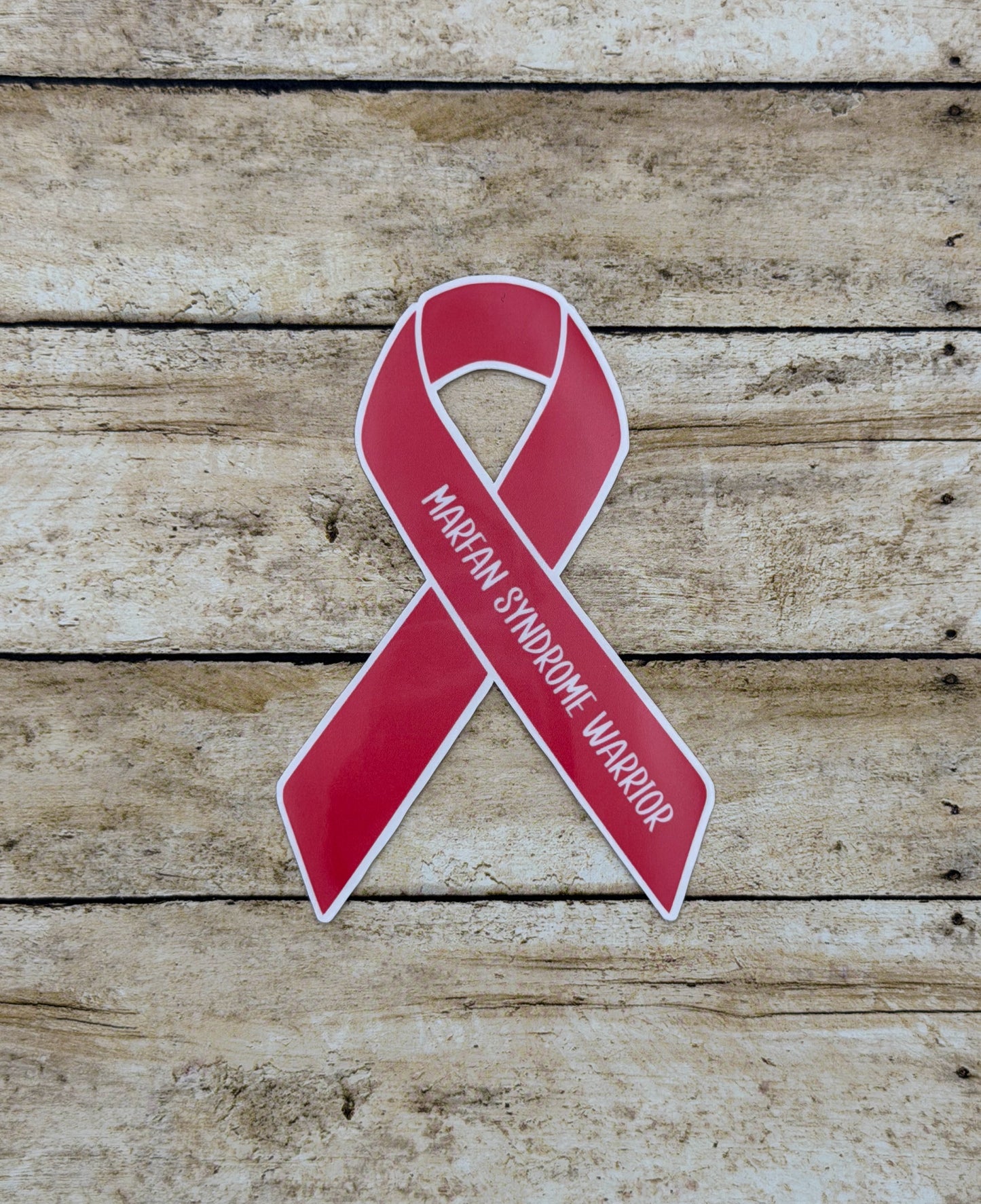Marfan Syndrome Warrior Ribbon Sticker