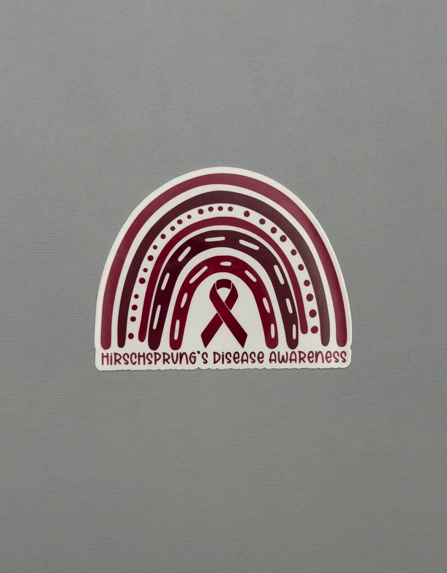 Hirschsprung's Disease Awareness Rainbow Sticker or Magnet