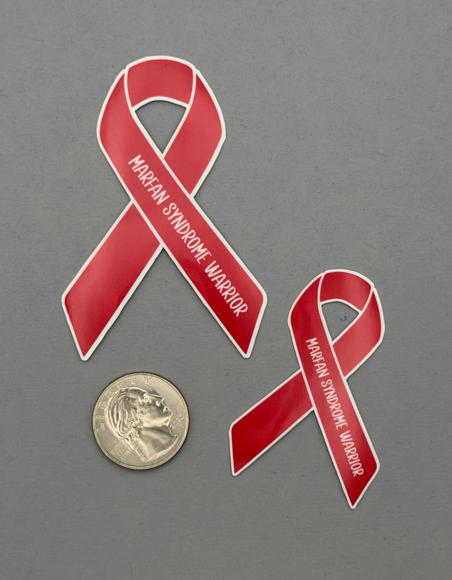 Marfan Syndrome Warrior Ribbon Sticker