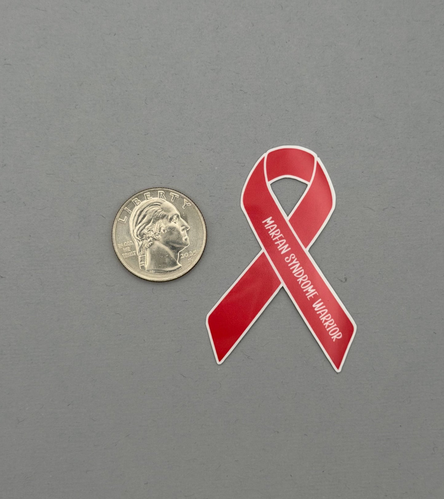 Marfan Syndrome Warrior Ribbon Sticker