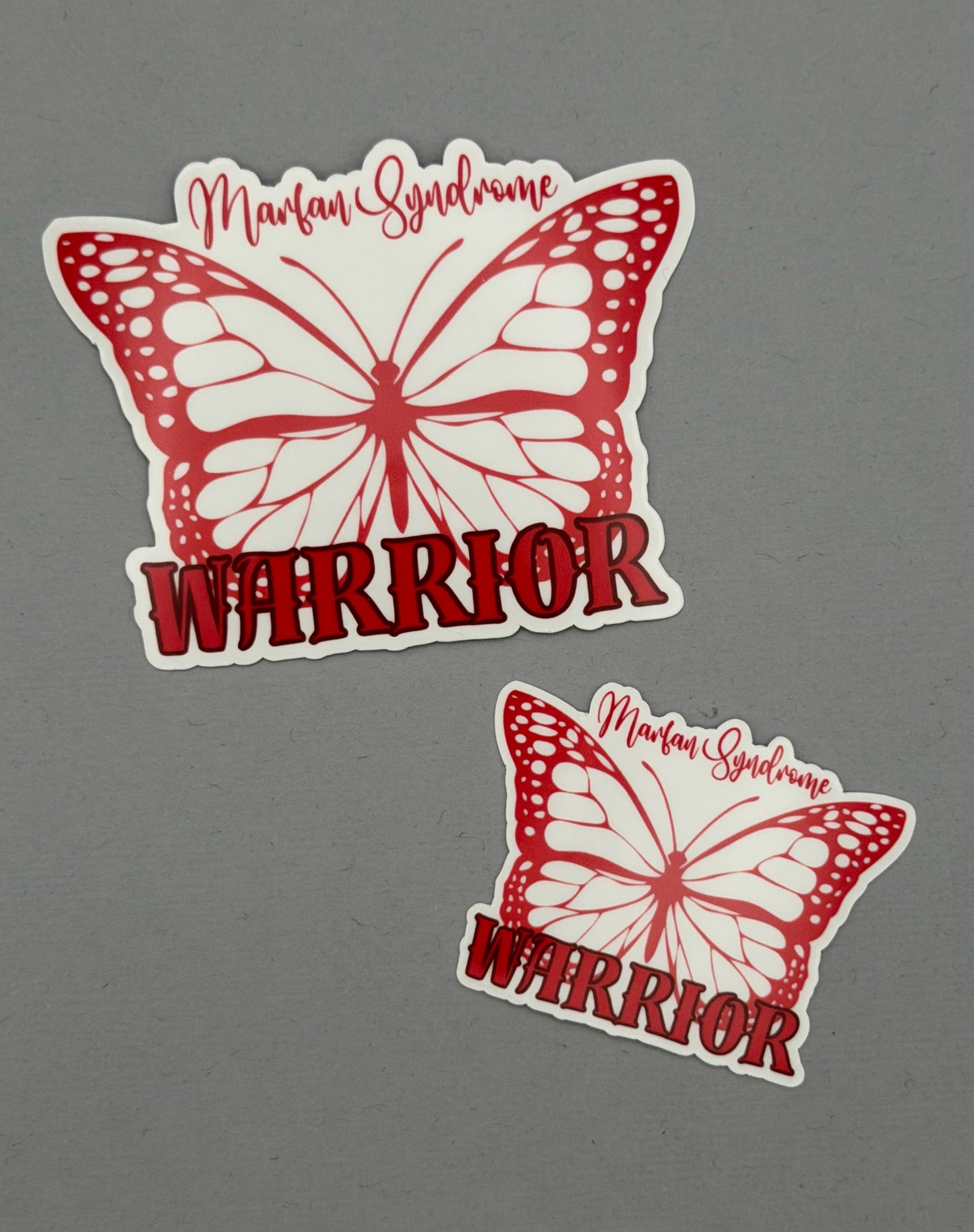 Marfan Syndrome Warrior Butterfly Sticker