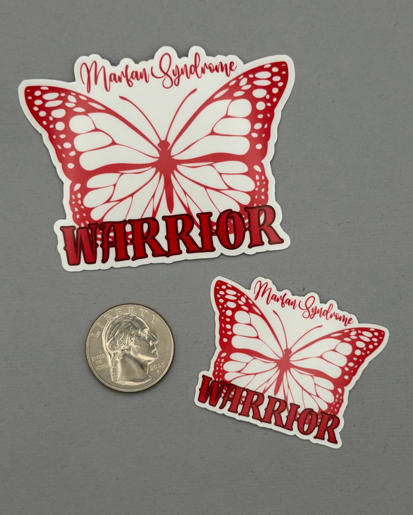 Marfan Syndrome Warrior Butterfly Sticker