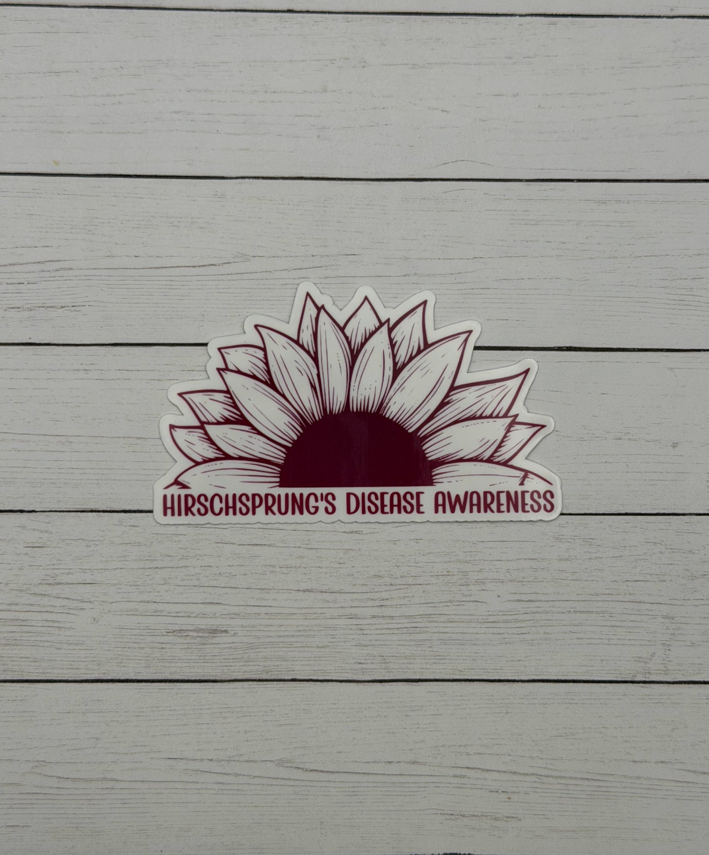 Hirschsprung's Disease Awareness Sunflower Sticker or Magnet