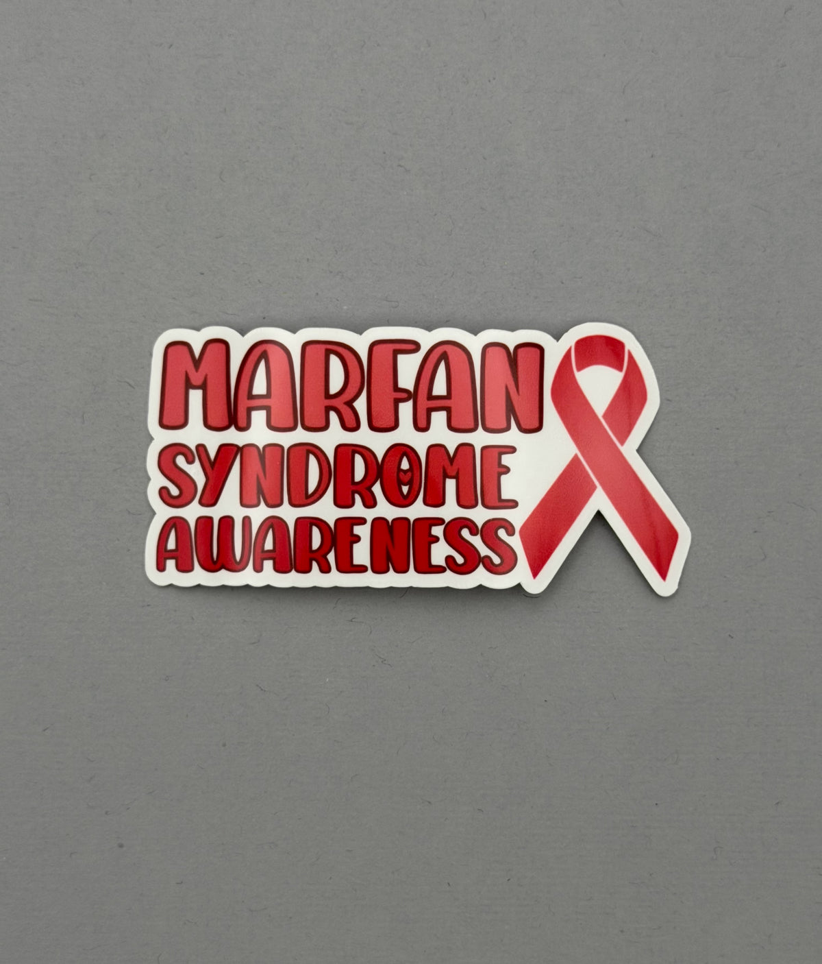 Marfan Syndrome Awareness with Ribbon Sticker
