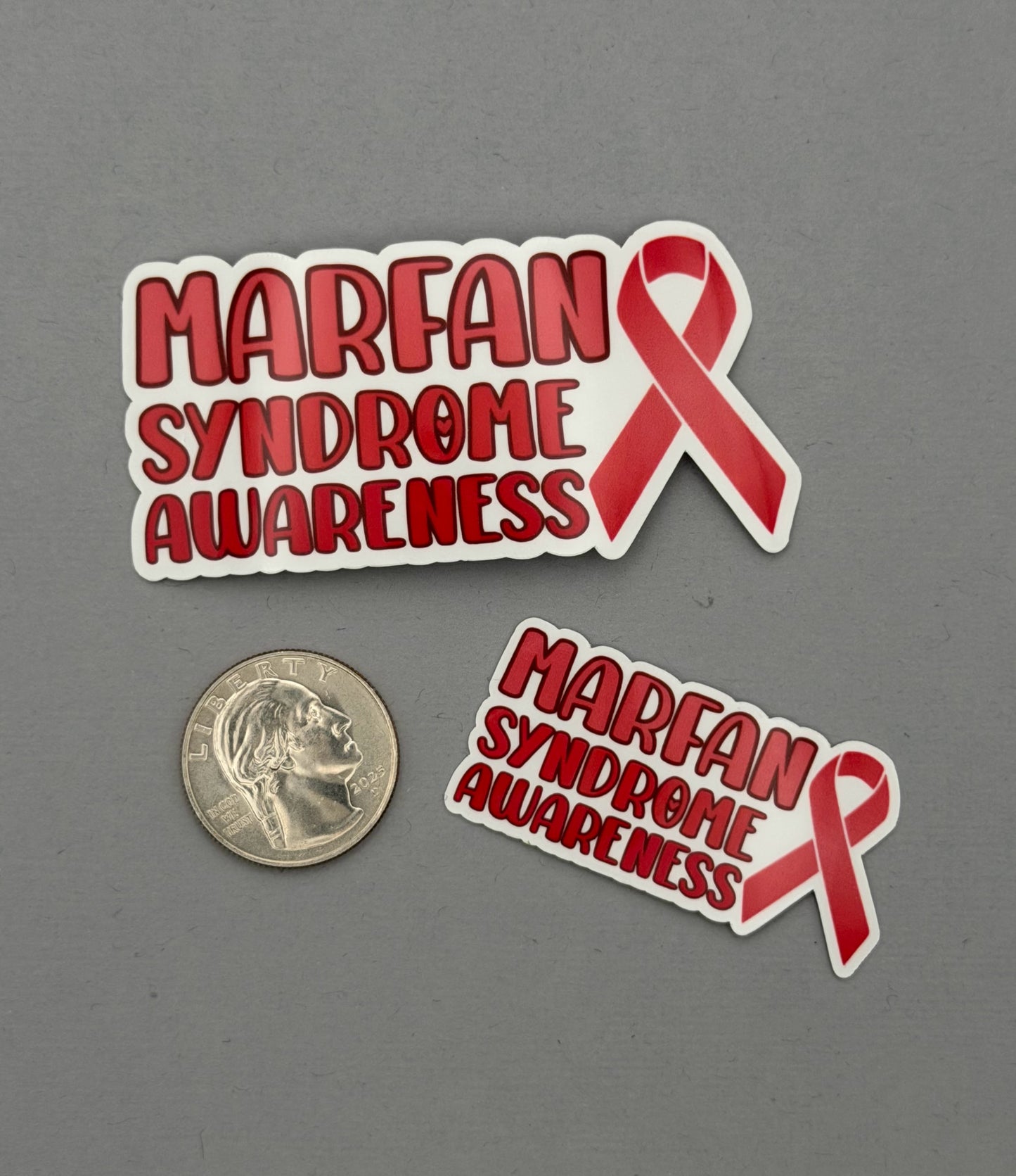 Marfan Syndrome Awareness with Ribbon Sticker