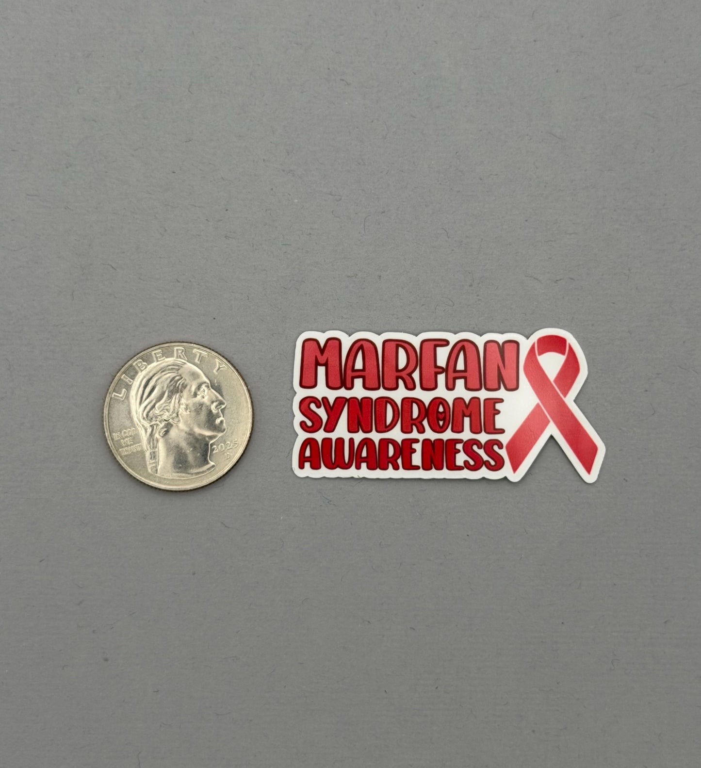 Marfan Syndrome Awareness with Ribbon Sticker