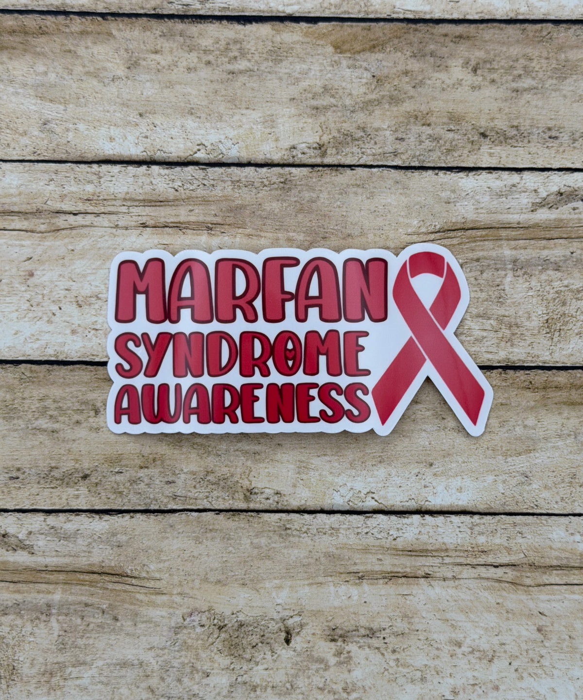 Marfan Syndrome Awareness with Ribbon Sticker
