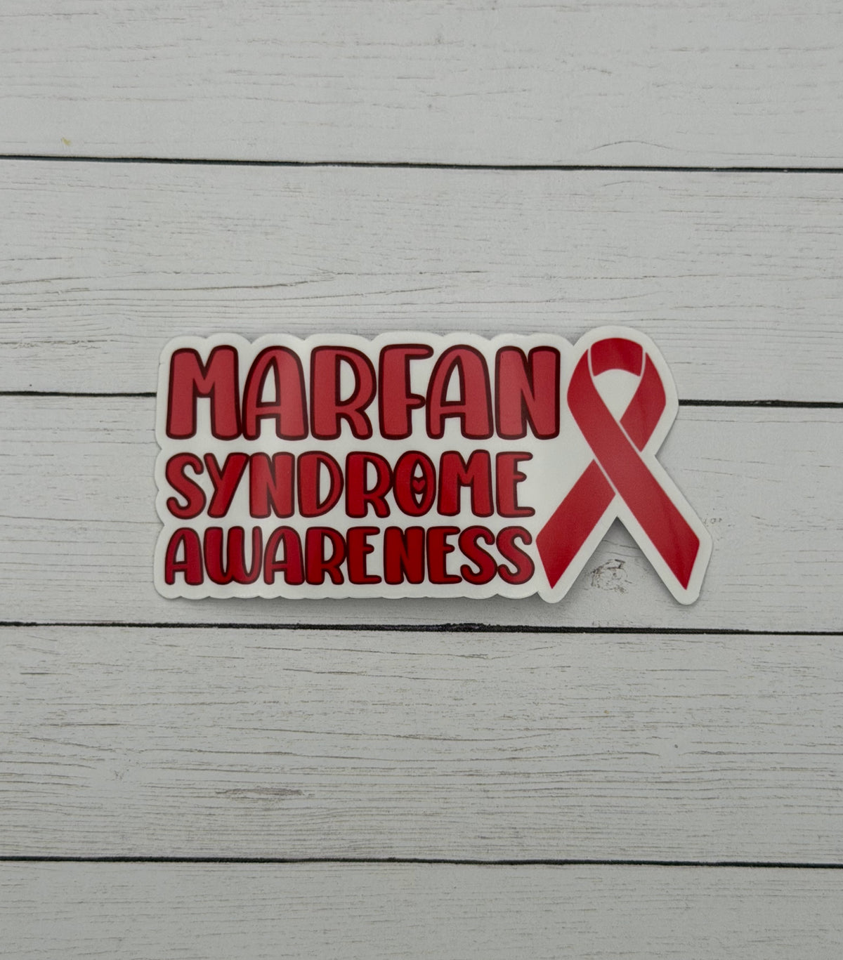 Marfan Syndrome Awareness with Ribbon Sticker