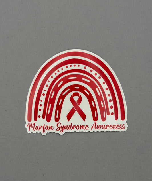 Marfan Syndrome Awareness Rainbow Sticker