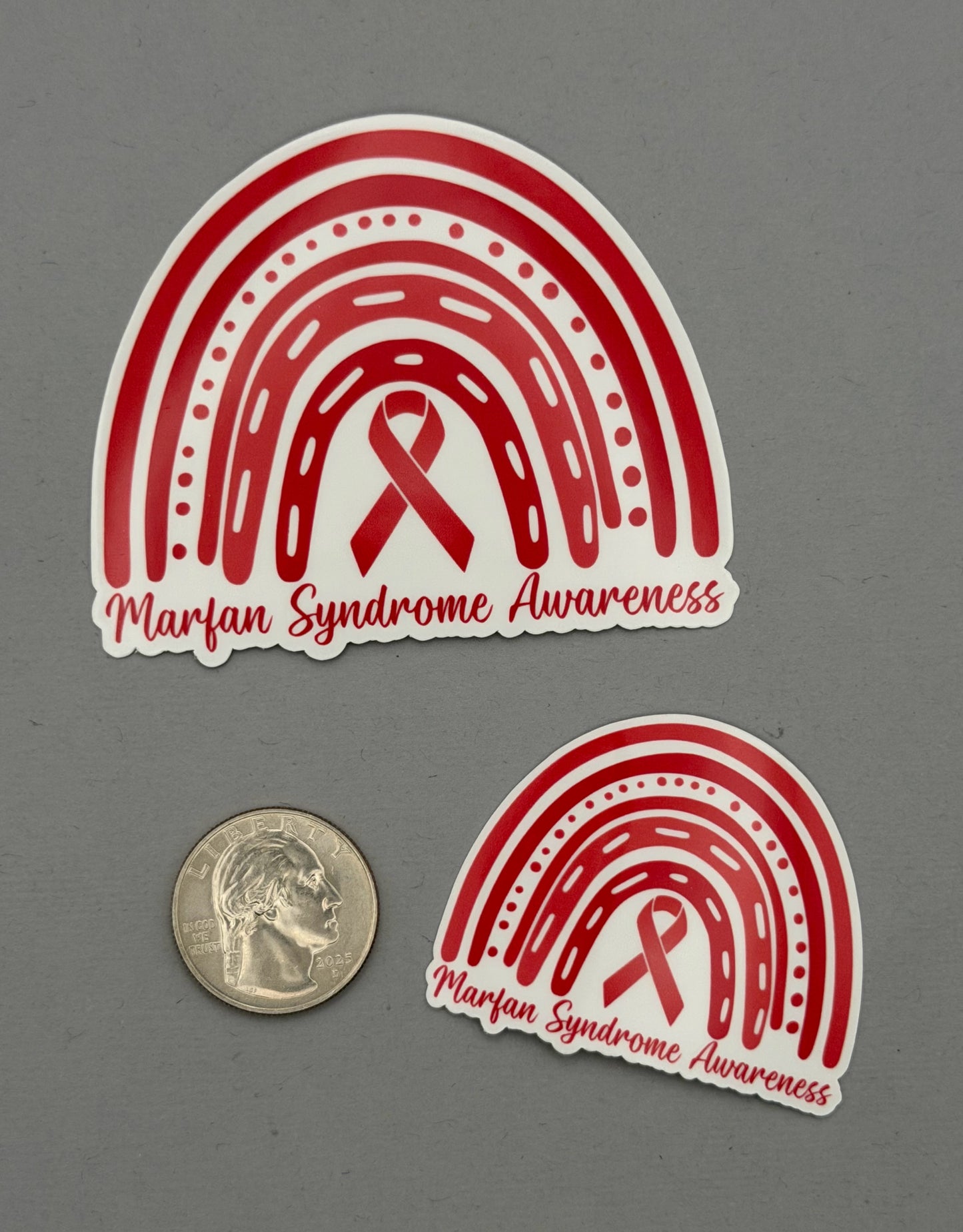 Marfan Syndrome Awareness Rainbow Sticker