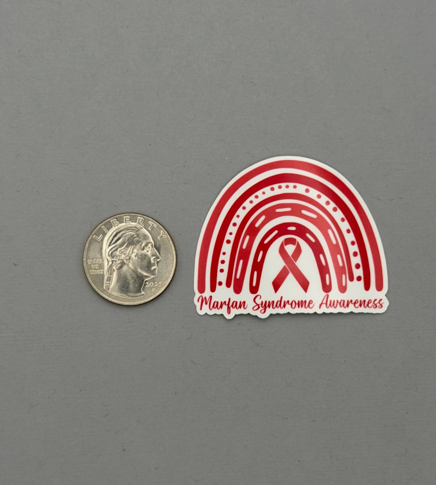 Marfan Syndrome Awareness Rainbow Sticker
