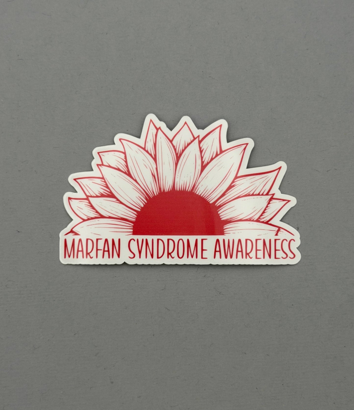 Marfan Syndrome Awareness Sunflower Sticker