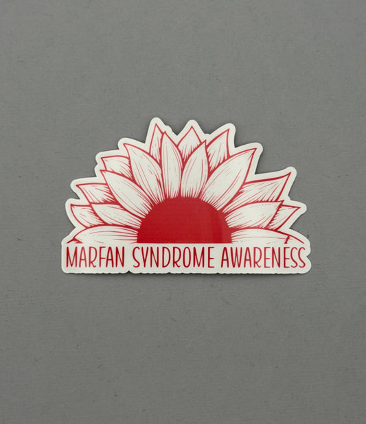 Marfan Syndrome Awareness Sunflower Sticker