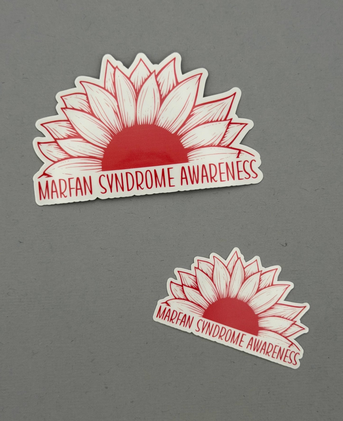 Marfan Syndrome Awareness Sunflower Sticker