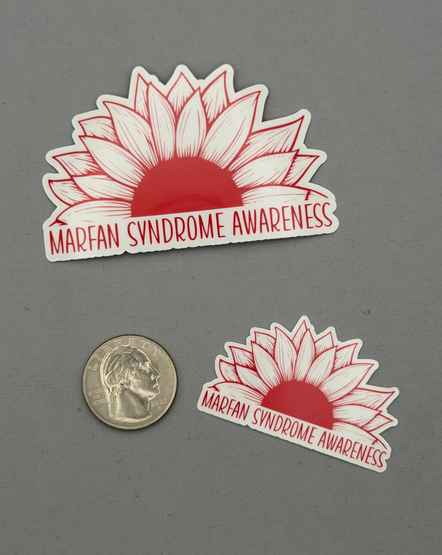 Marfan Syndrome Awareness Sunflower Sticker