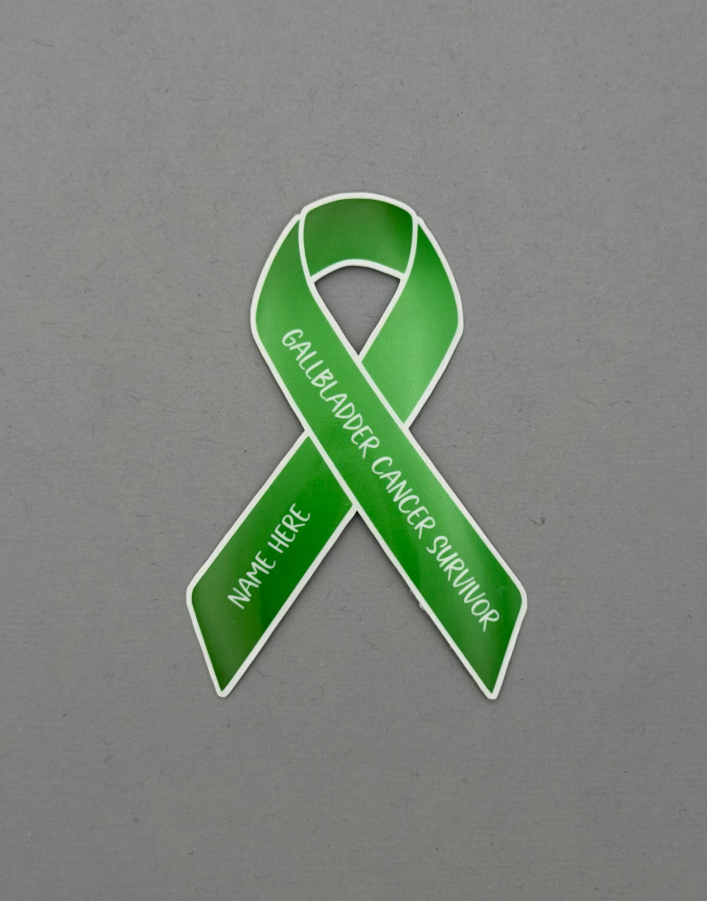 Gallbladder Cancer Survivor Custom Ribbon Sticker