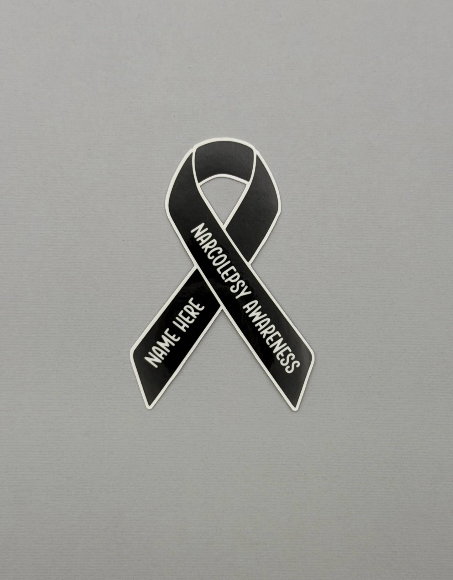 Narcolepsy Warrior Custom Ribbon Sticker or Magnet
