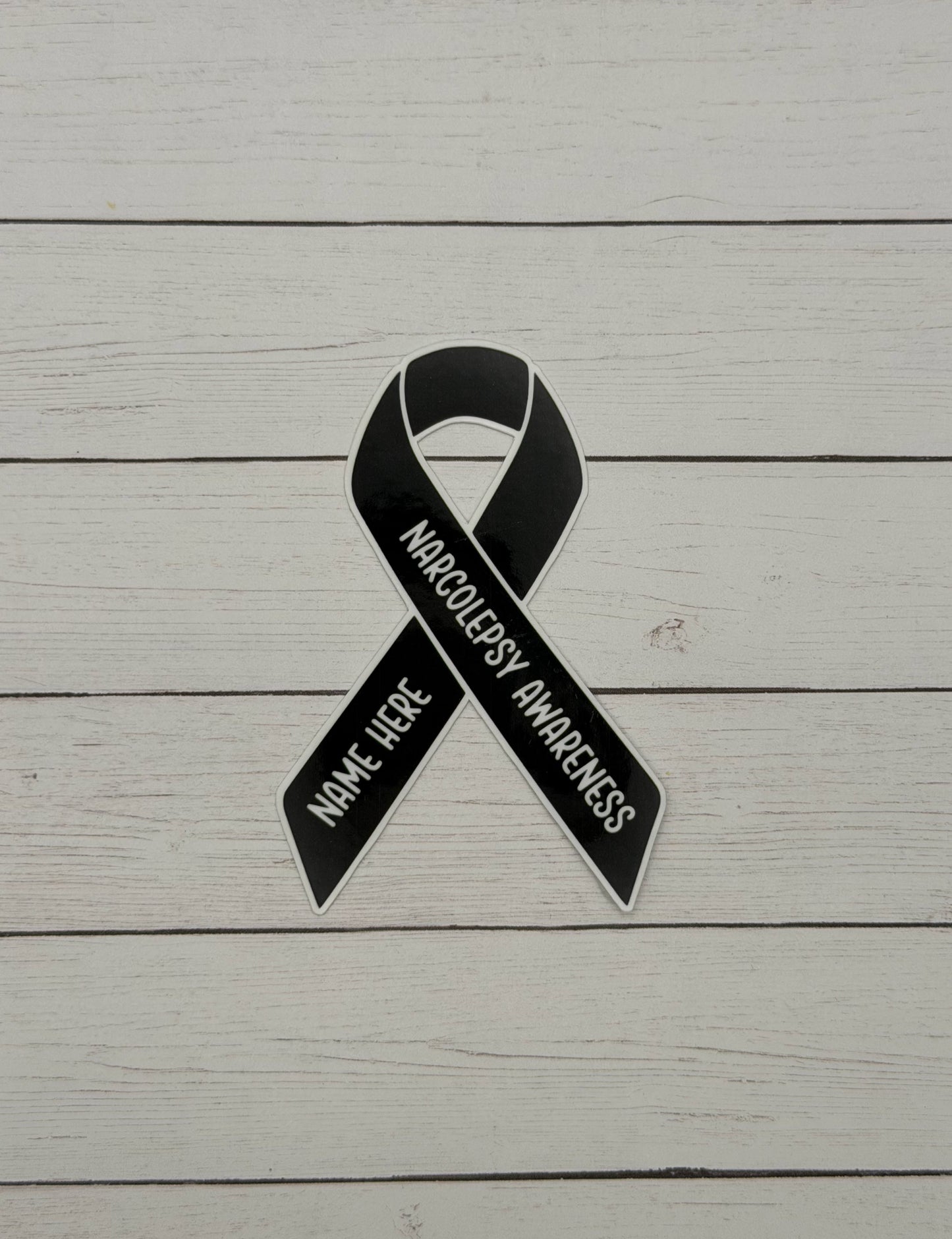 Narcolepsy Warrior Custom Ribbon Sticker or Magnet