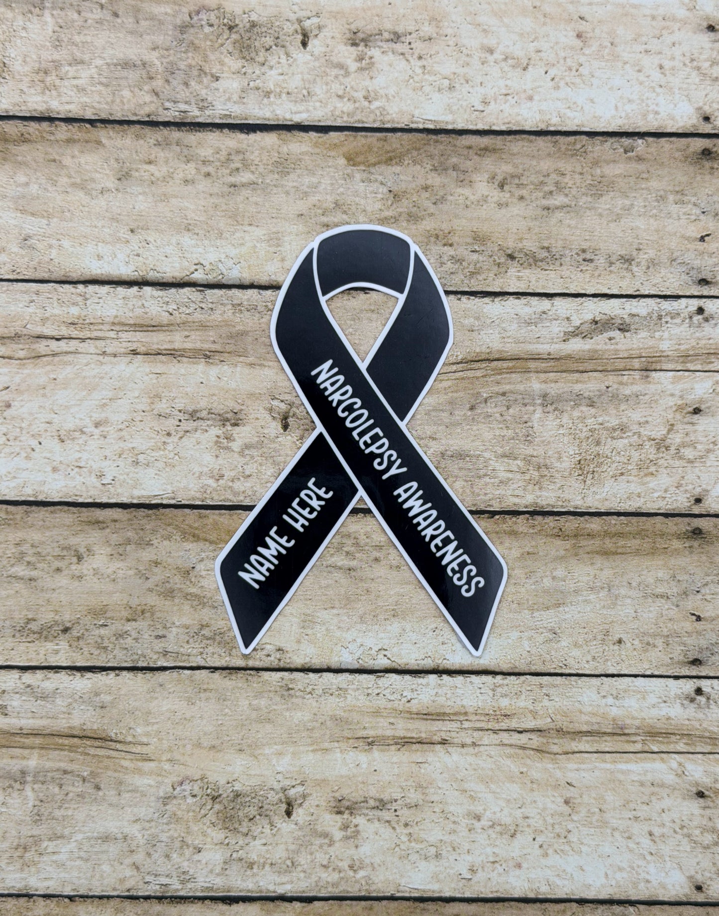 Narcolepsy Warrior Custom Ribbon Sticker or Magnet