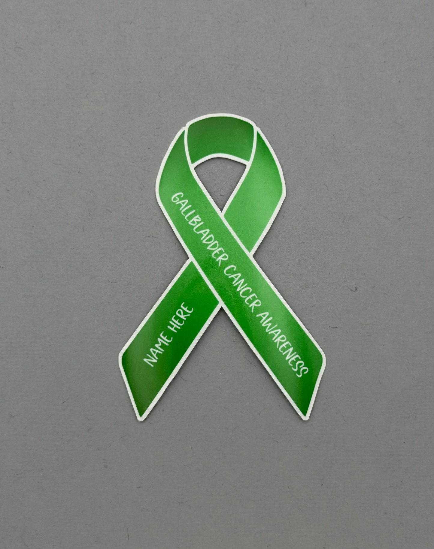 Gallbladder Cancer Awareness Custom Ribbon Sticker