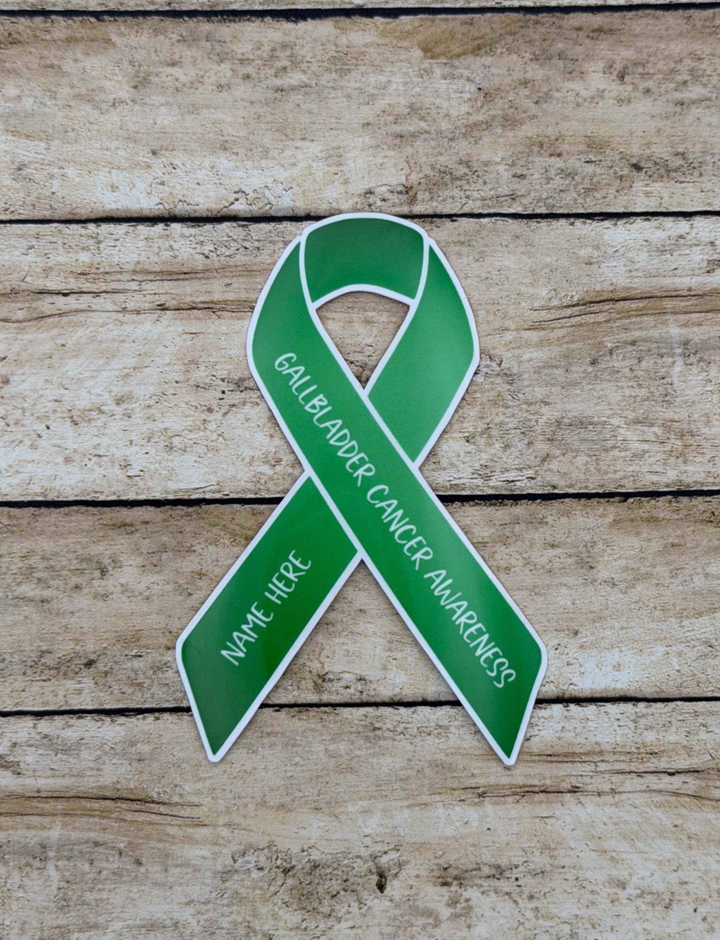 Gallbladder Cancer Awareness Custom Ribbon Sticker